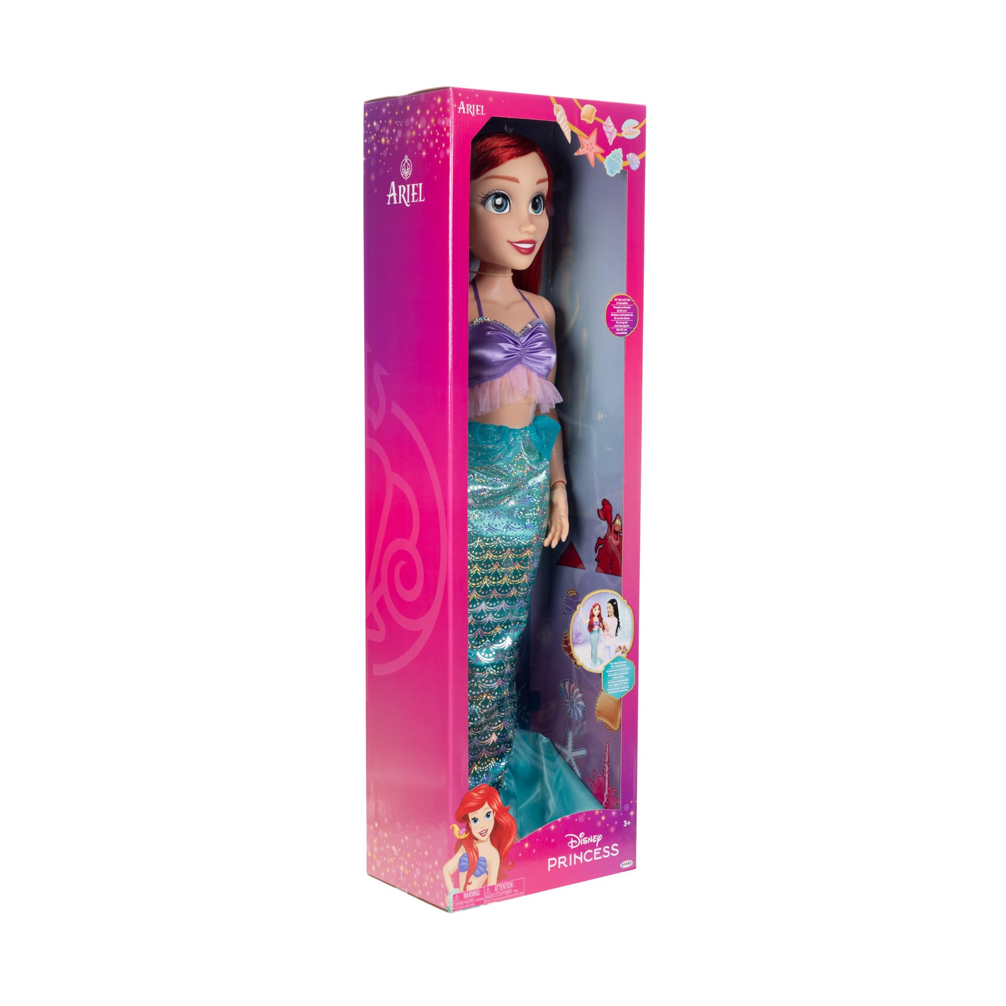 Foto 5 pulgar | Muñeca Disney Princess Ariel Playdate De 81 Cm Con Atuendo Y Acceso. - Venta Internacional.