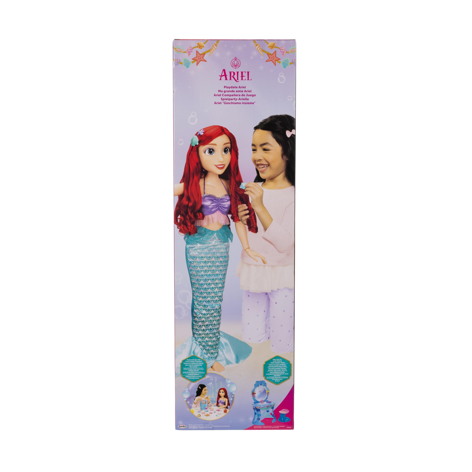 Foto 7 pulgar | Muñeca Disney Princess Ariel Playdate De 81 Cm Con Atuendo Y Acceso. - Venta Internacional.