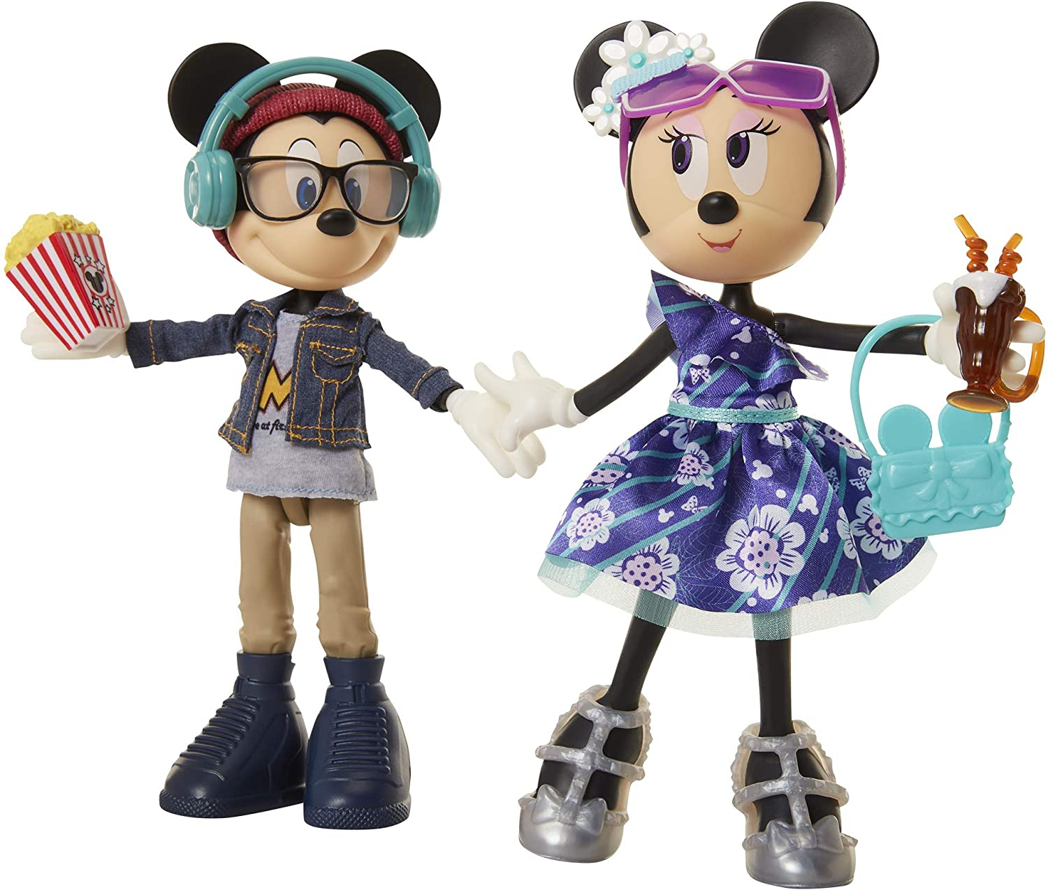 Disney Minnie &amp, Mickey Movie Night Doll 2-pack Playset - Venta Internacional.