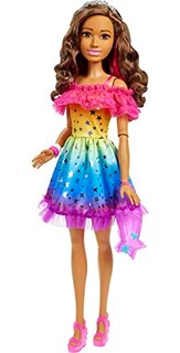 Foto 4 | Muñeca Barbie Grande Con Cabello Castaño, 28 Pulgadas De Alt - Venta Internacional.
