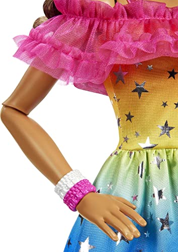 Foto 7 pulgar | Muñeca Barbie Grande Con Cabello Castaño, 28 Pulgadas De Alt - Venta Internacional.