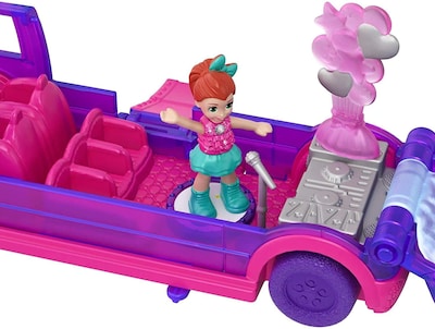 Foto 2 | Limusina Playset Polly Pocket Pollyville Party Con Muñeca Micro Lila - Venta Internacional.