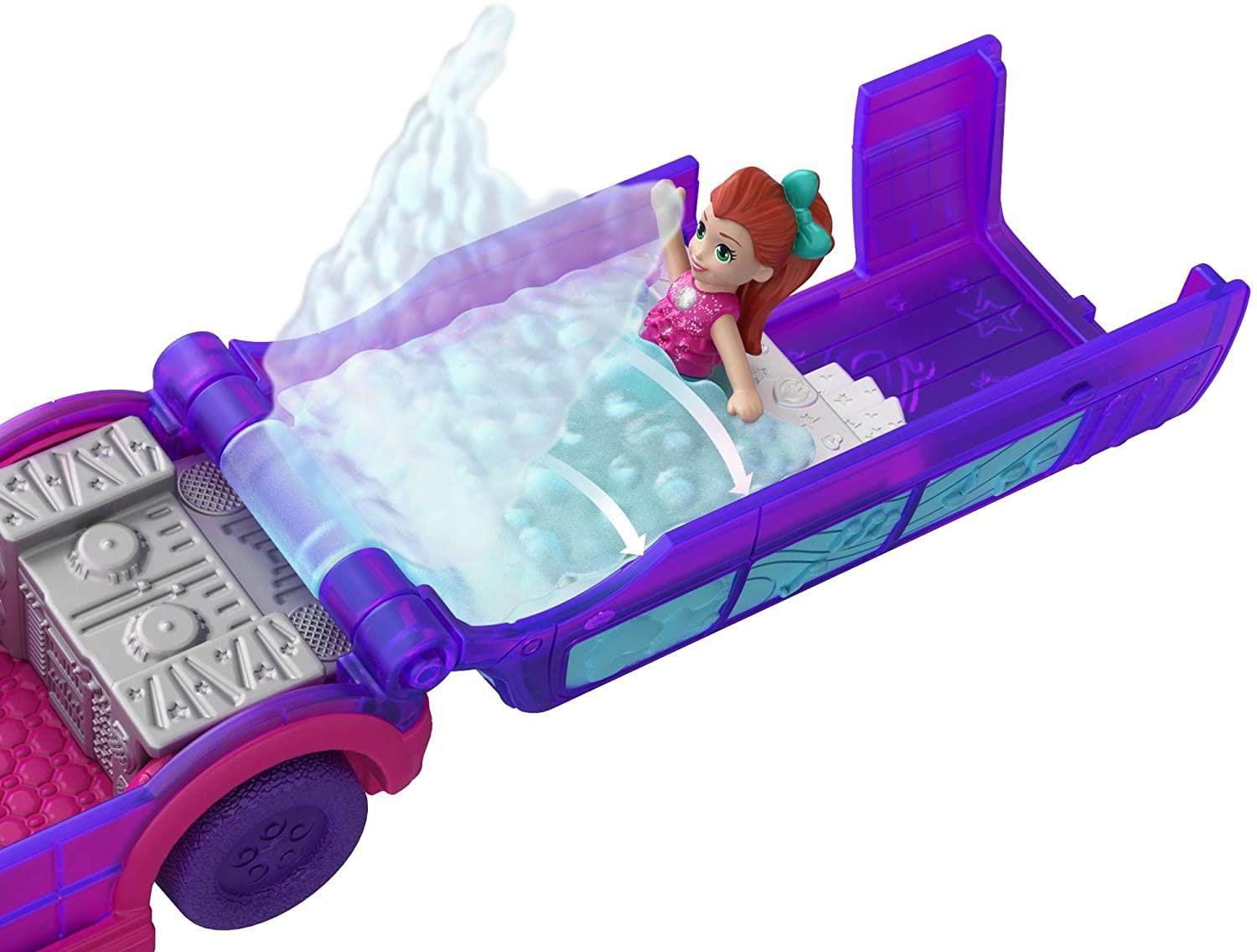 Foto 6 pulgar | Limusina Playset Polly Pocket Pollyville Party Con Muñeca Micro Lila - Venta Internacional.