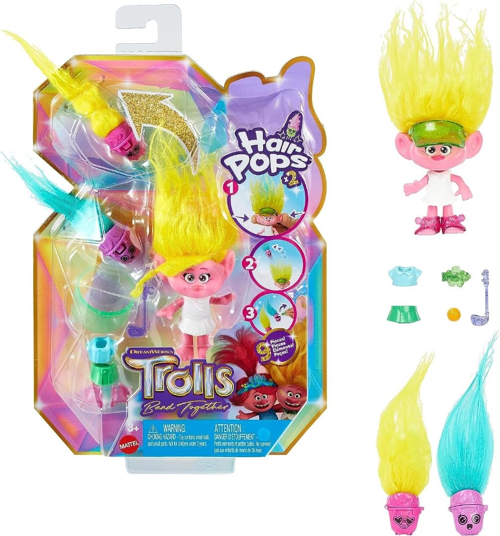 Foto 4 pulgar | Muñeca Pequeña Mattel Dreamworks Trolls Band Together Hair Pops Viva - Venta Internacional.