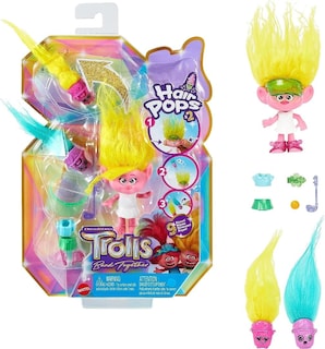 Foto 3 | Muñeca Pequeña Mattel Dreamworks Trolls Band Together Hair Pops Viva - Venta Internacional.