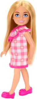 Foto 5 | Muñeca Barbie Chelsea De 15 Cm Con Vestido Extraíble A Cuadros - Venta Internacional.