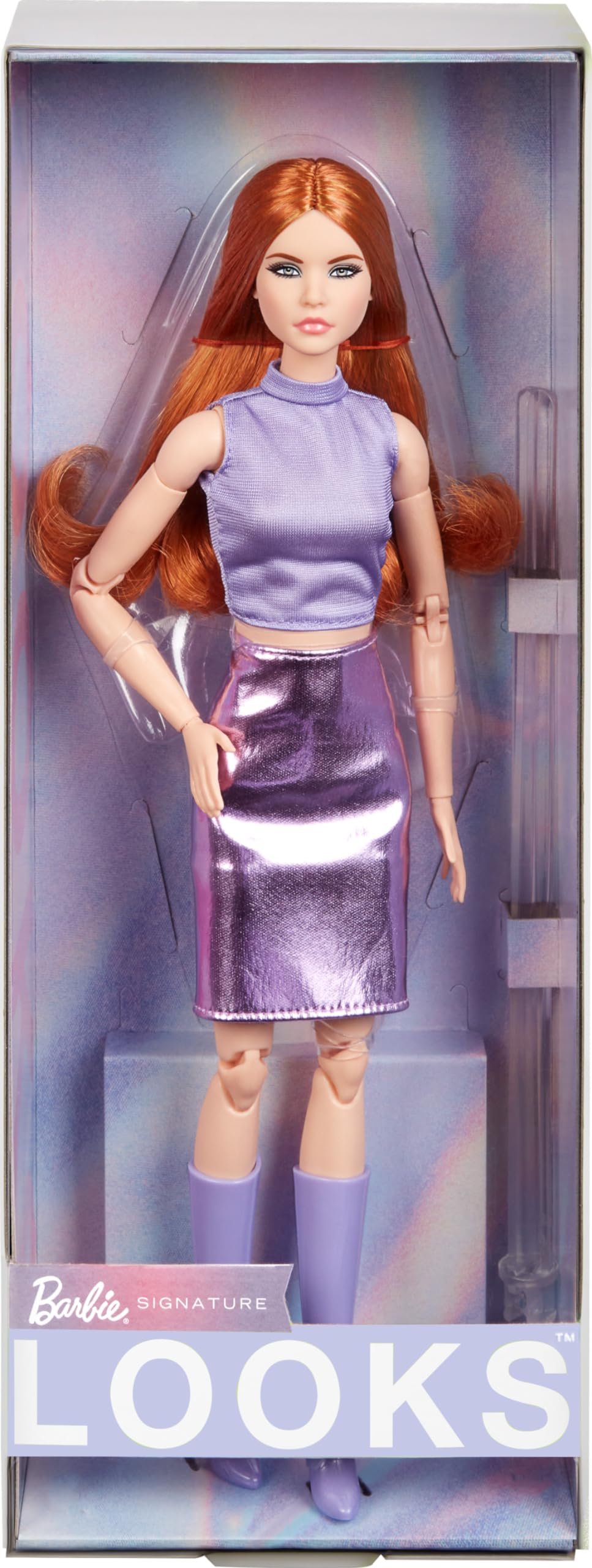 Foto 2 pulgar | Muñeca Barbie Looks Número 20 Coleccionable con Pelo Rojo y a la Moda - Venta Internacional