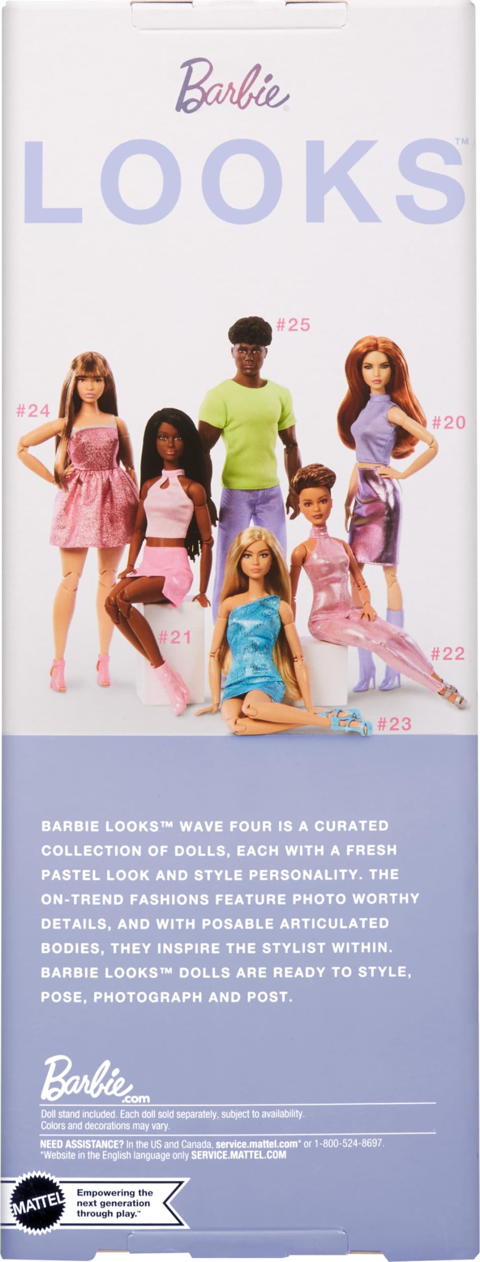 Foto 6 | Muñeca Barbie Looks Número 20 Coleccionable con Pelo Rojo y a la Moda - Venta Internacional