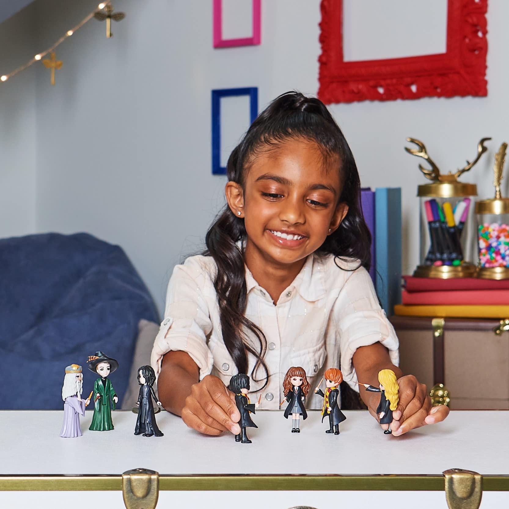 Foto 5 | Set De Juguetes Wizarding World Harry Potter Magical Minis Con 7 Figuras - Venta Internacional.