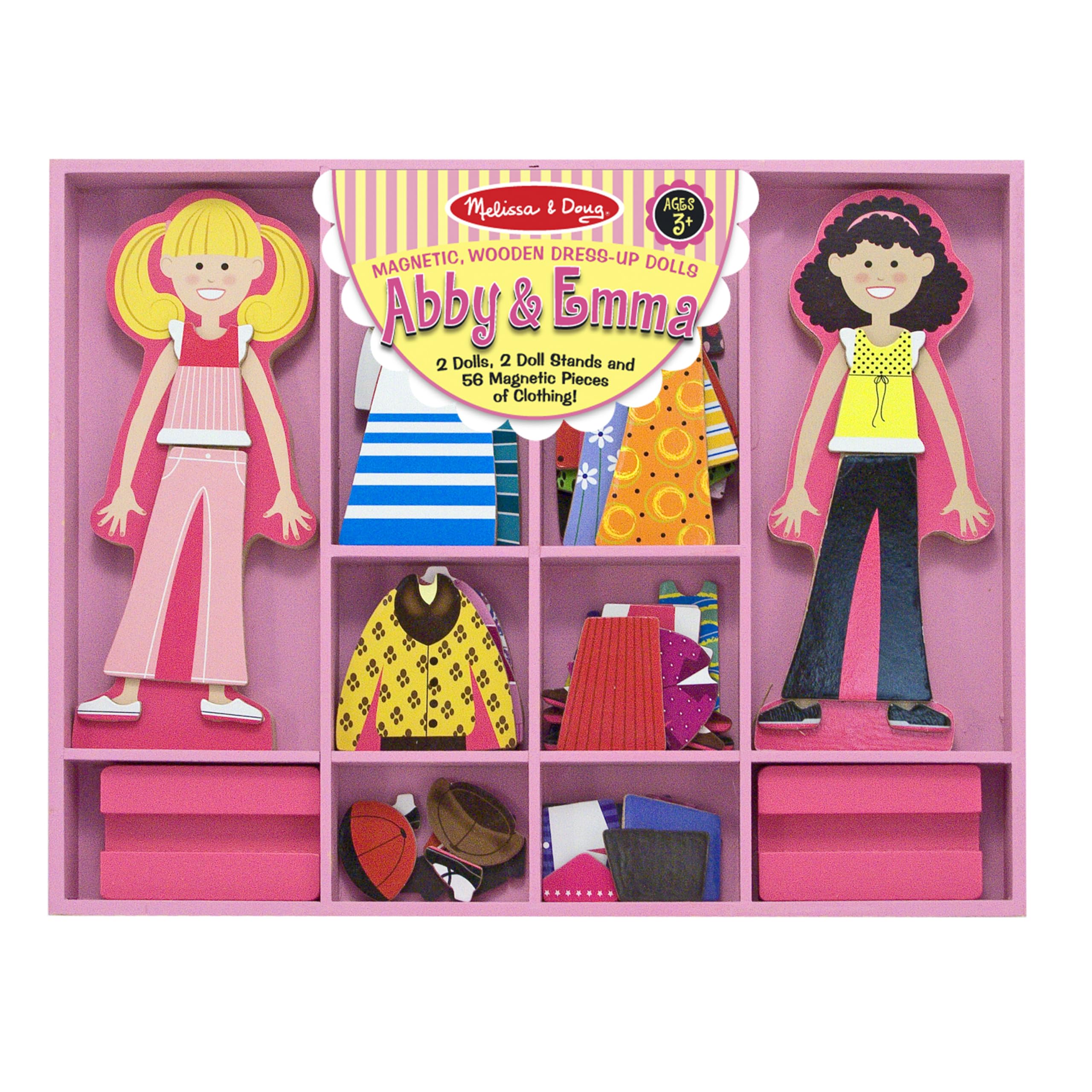 Set De Juego Dress-up Dolls Melissa & Doug Abby Y Emma 3+ - Venta Internacional.