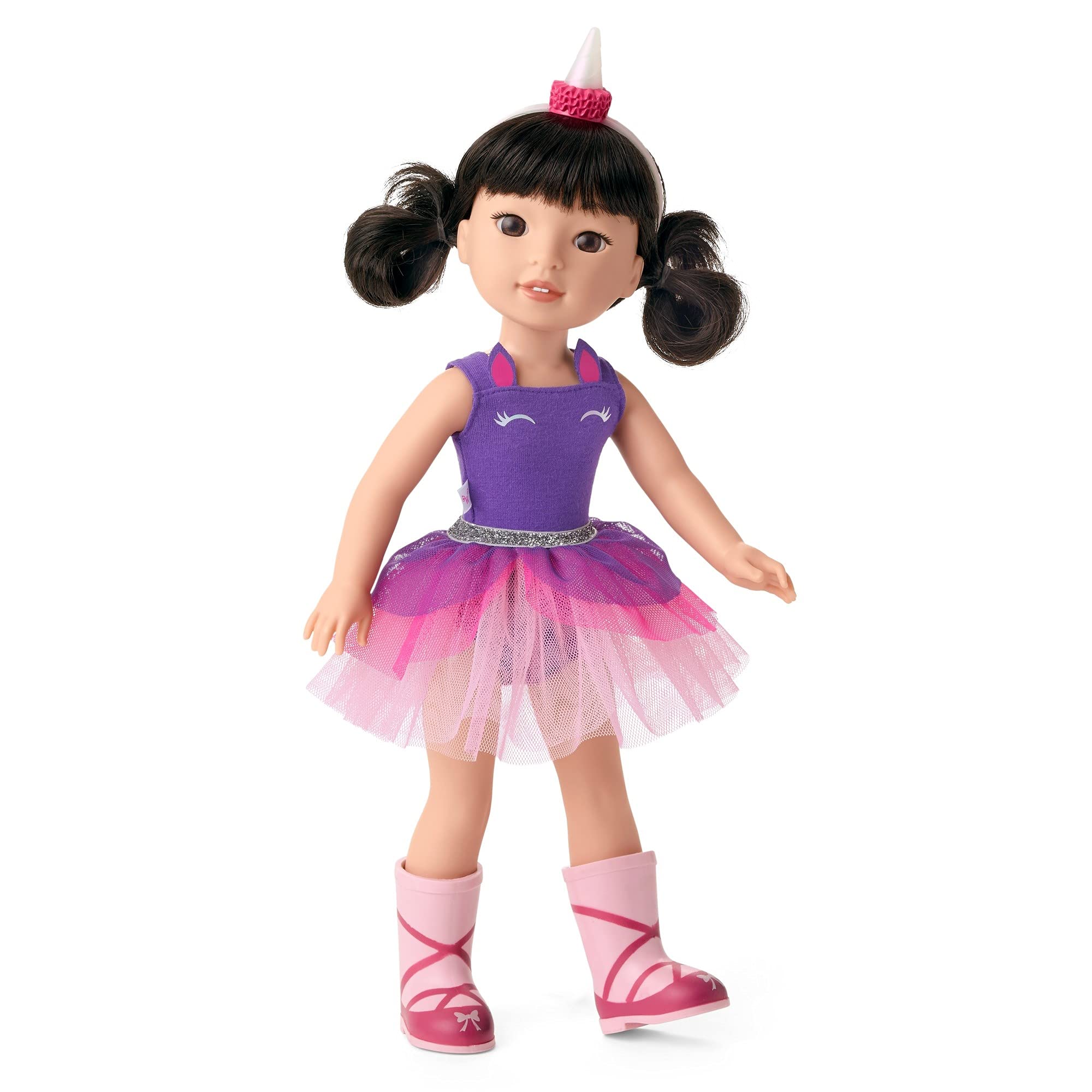Foto 1 | Muñeca American Girl Welliewishers Emerson 14.5 Púrpura Plateada - Venta Internacional.