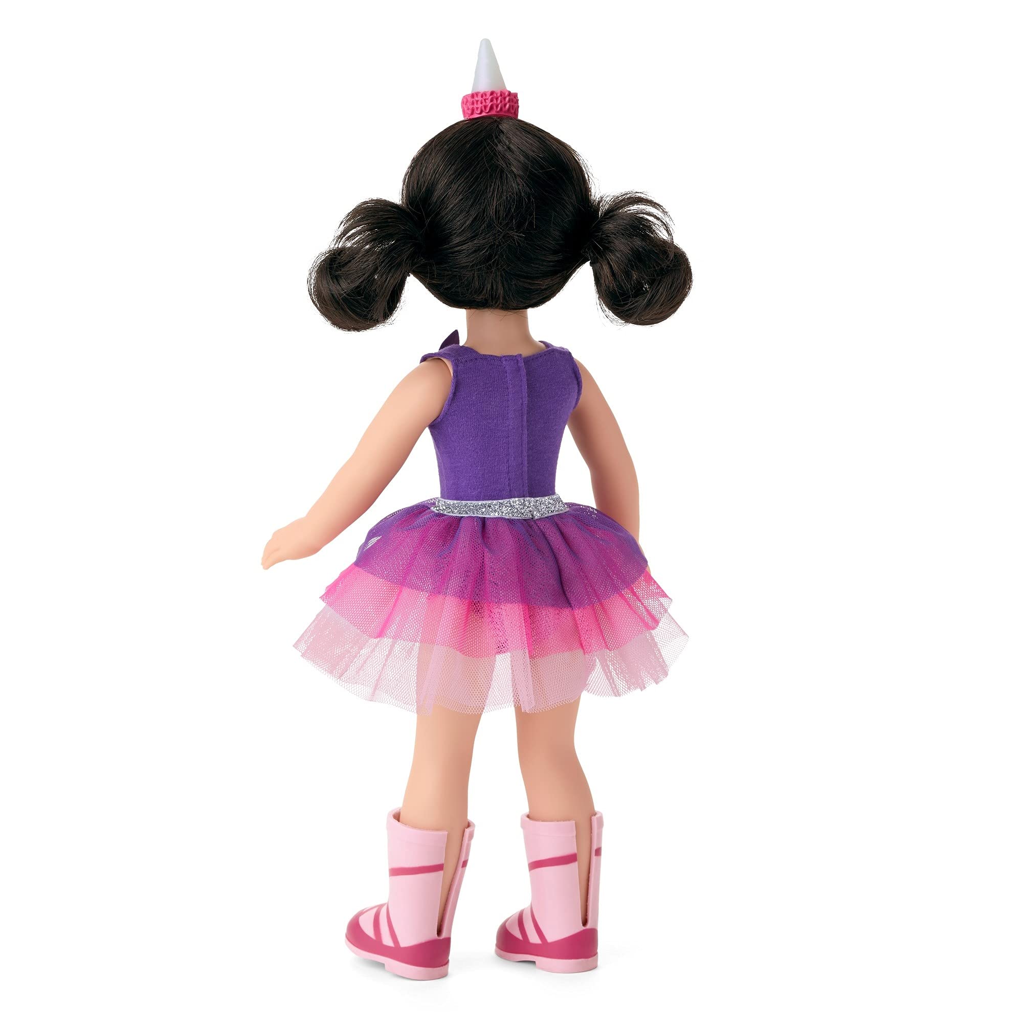 Foto 3 pulgar | Muñeca American Girl Welliewishers Emerson 14.5 Púrpura Plateada - Venta Internacional.
