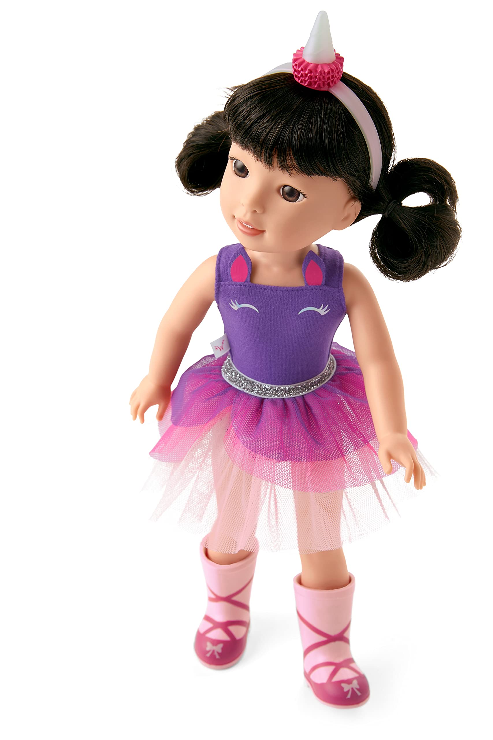Foto 4 pulgar | Muñeca American Girl Welliewishers Emerson 14.5 Púrpura Plateada - Venta Internacional.