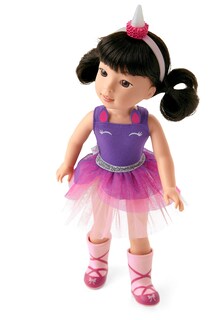 Foto 3 | Muñeca American Girl Welliewishers Emerson 14.5 Púrpura Plateada - Venta Internacional.