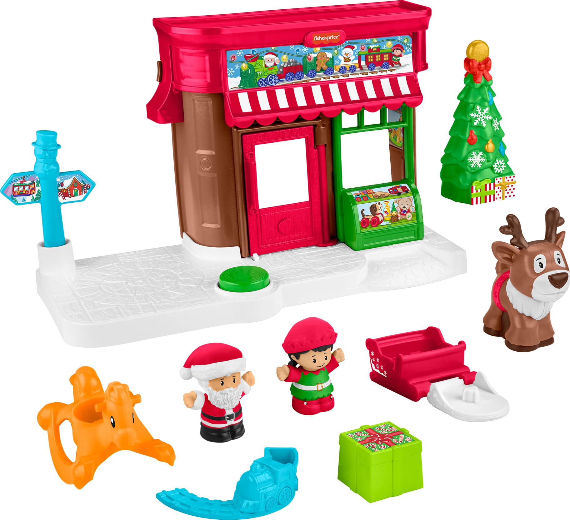 Set De Juguetes Fisher-price Little People Christmas Wonderland 1+y - Venta Internacional.