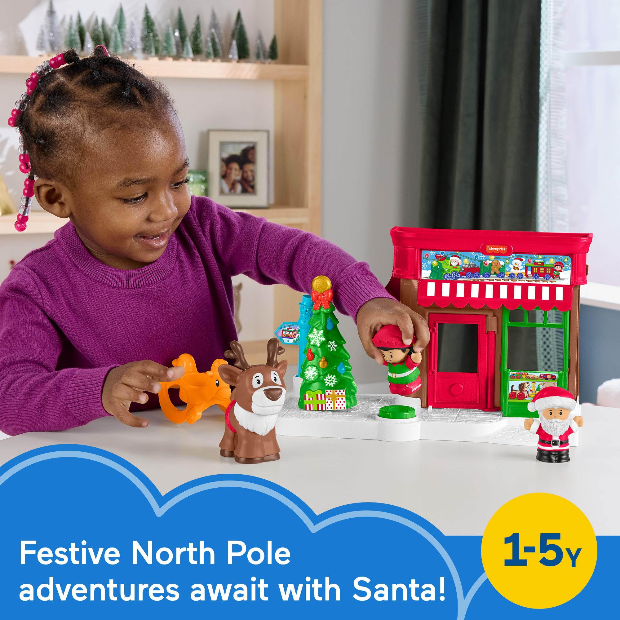 Foto 3 pulgar | Set De Juguetes Fisher-price Little People Christmas Wonderland 1+y - Venta Internacional.