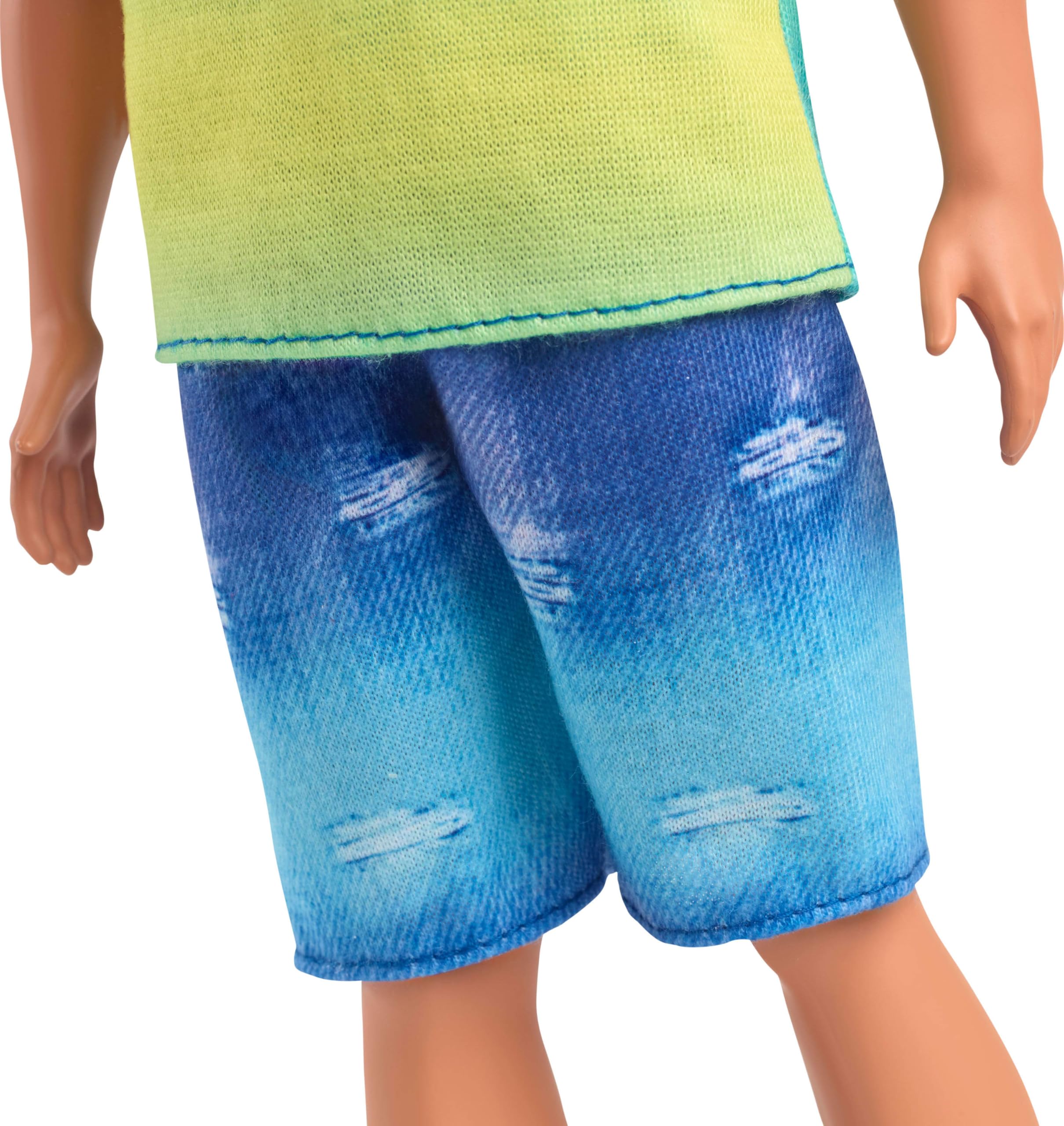 Foto 5 pulgar | Muñeca De Moda Barbie Fashionistas Ken #236 Con Camiseta Sin Mangas Azul Y Verde - Venta Internacional.