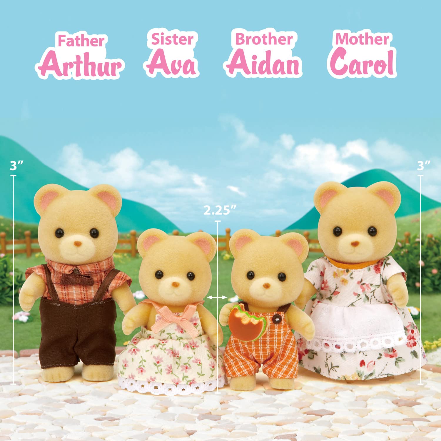 Foto 2 | Toy Calico Critters Cuddle Bear Family Con 4 Muñecas De Más De 3 Años - Venta Internacional.