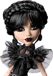 Foto 2 | Doll Monster High Wednesday Rave'n Con Vestido Gótico Negro - Venta Internacional.