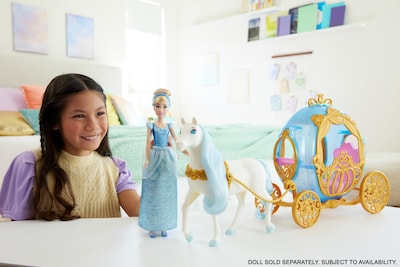 Foto 2 | Carruaje Rodante De La Princesa Cenicienta De Toy Mattel Disney - Venta Internacional.