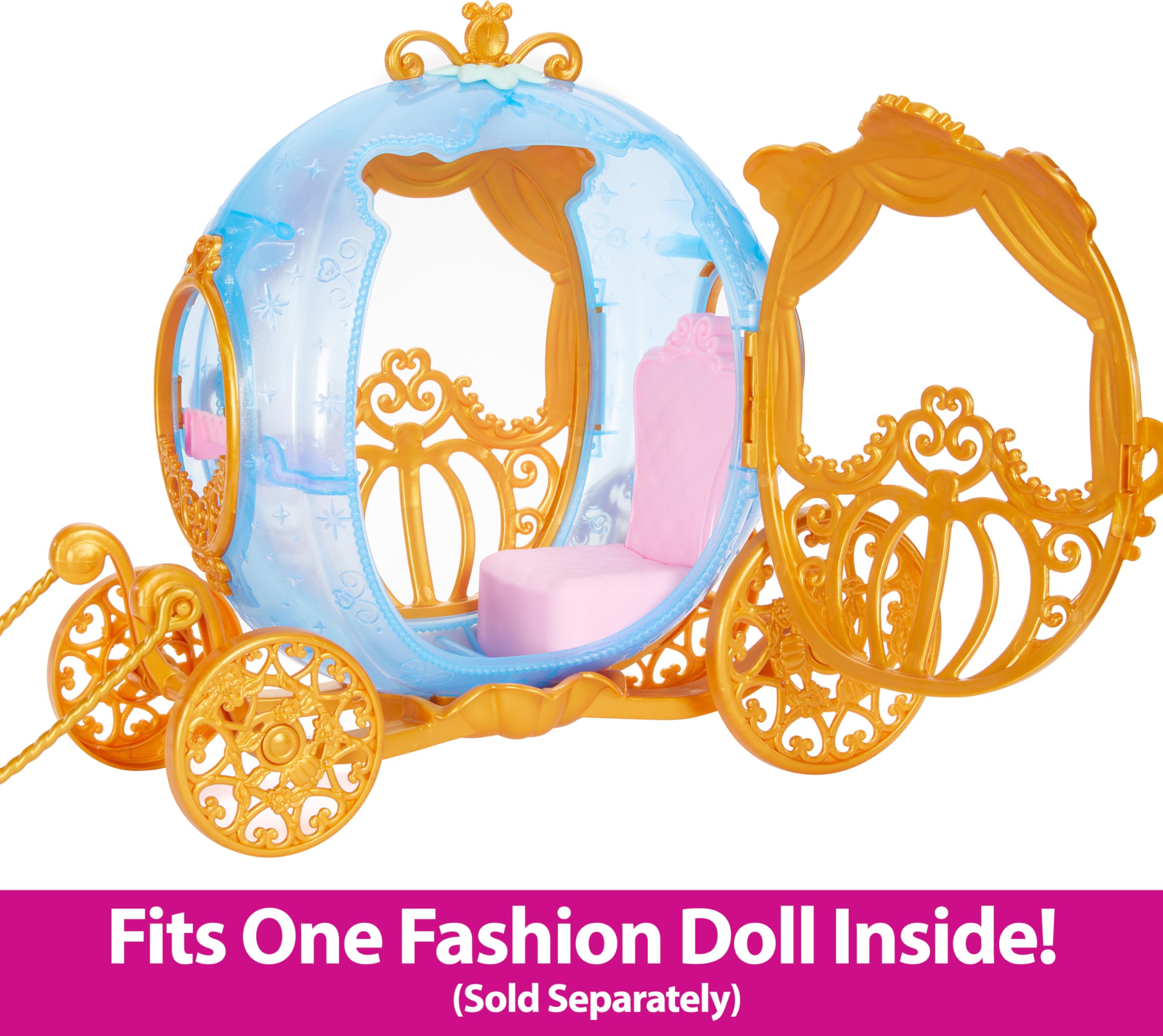 Foto 4 pulgar | Carruaje Rodante De La Princesa Cenicienta De Toy Mattel Disney - Venta Internacional.