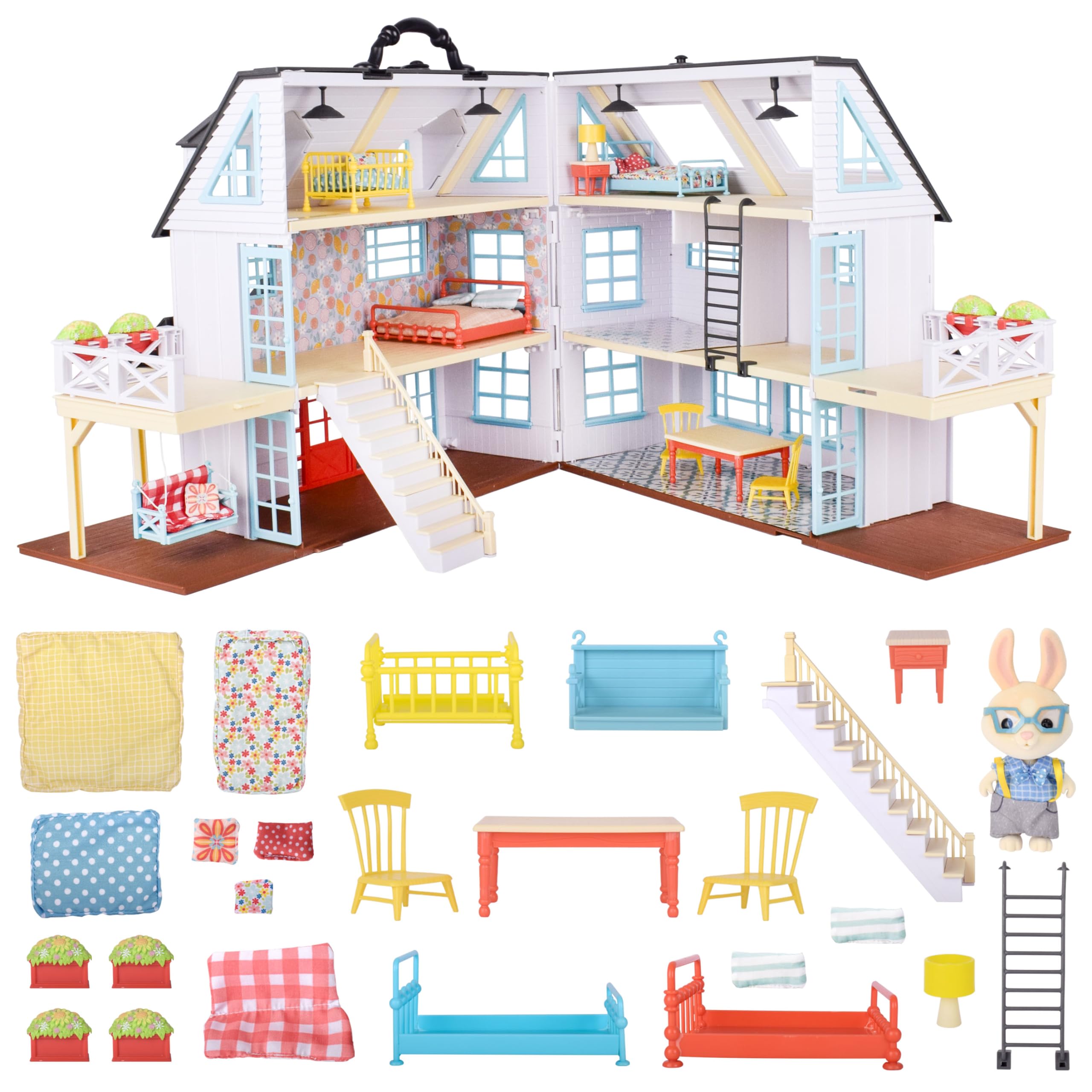 Foto 2 pulgar | Set De Juego Dollhouse Sunny Days Honey Bee Acres Buzzby Para Más De 3 Años - Venta Internacional.