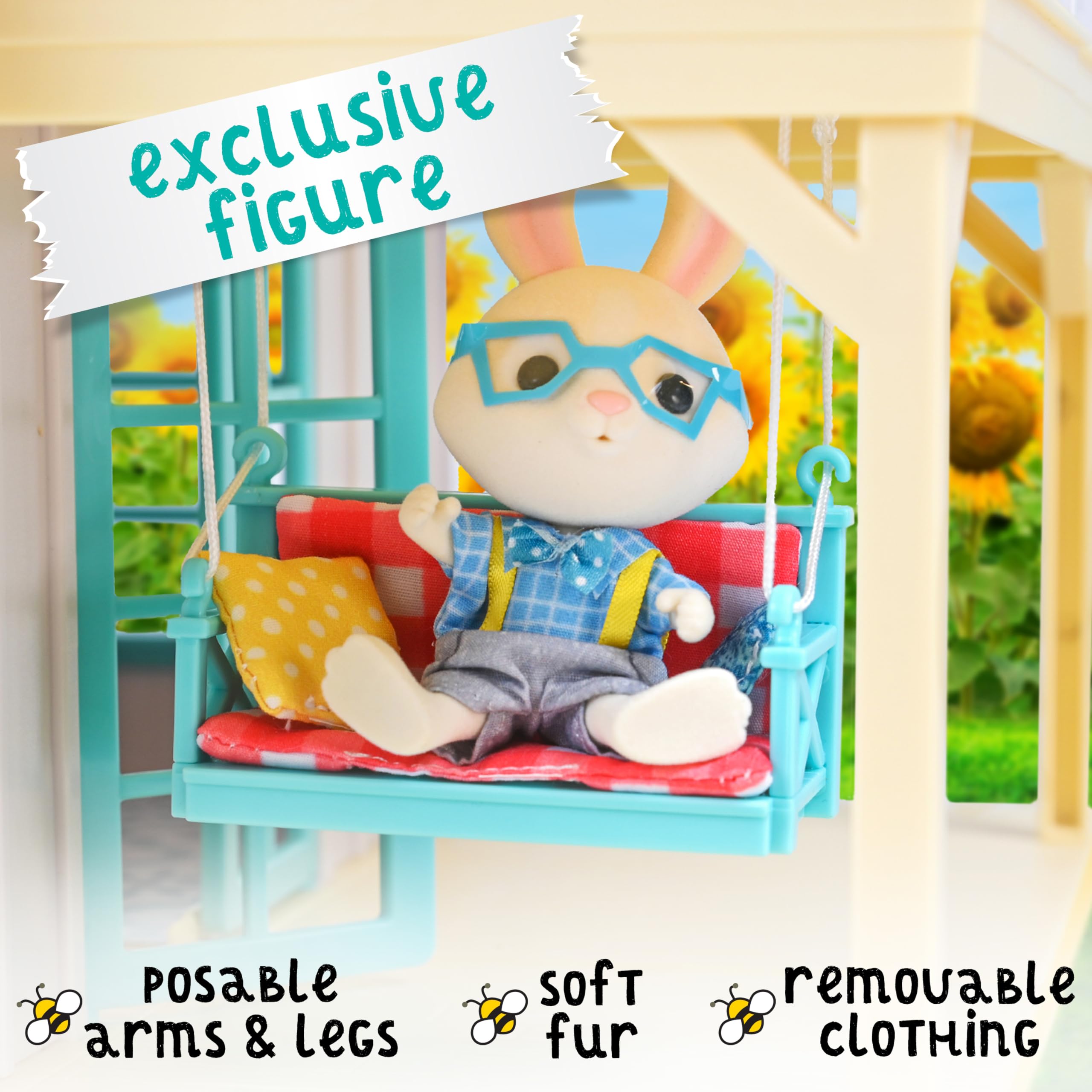 Foto 3 pulgar | Set De Juego Dollhouse Sunny Days Honey Bee Acres Buzzby Para Más De 3 Años - Venta Internacional.