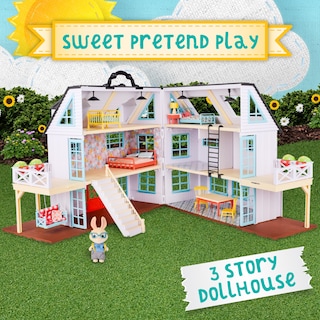 Foto 3 | Set De Juego Dollhouse Sunny Days Honey Bee Acres Buzzby Para Más De 3 Años - Venta Internacional.