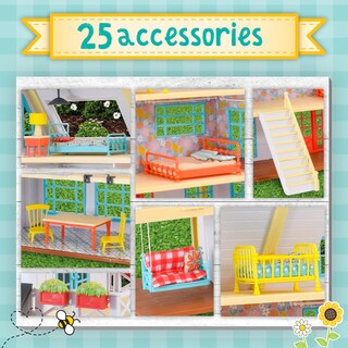 Foto 5 | Set De Juego Dollhouse Sunny Days Honey Bee Acres Buzzby Para Más De 3 Años - Venta Internacional.
