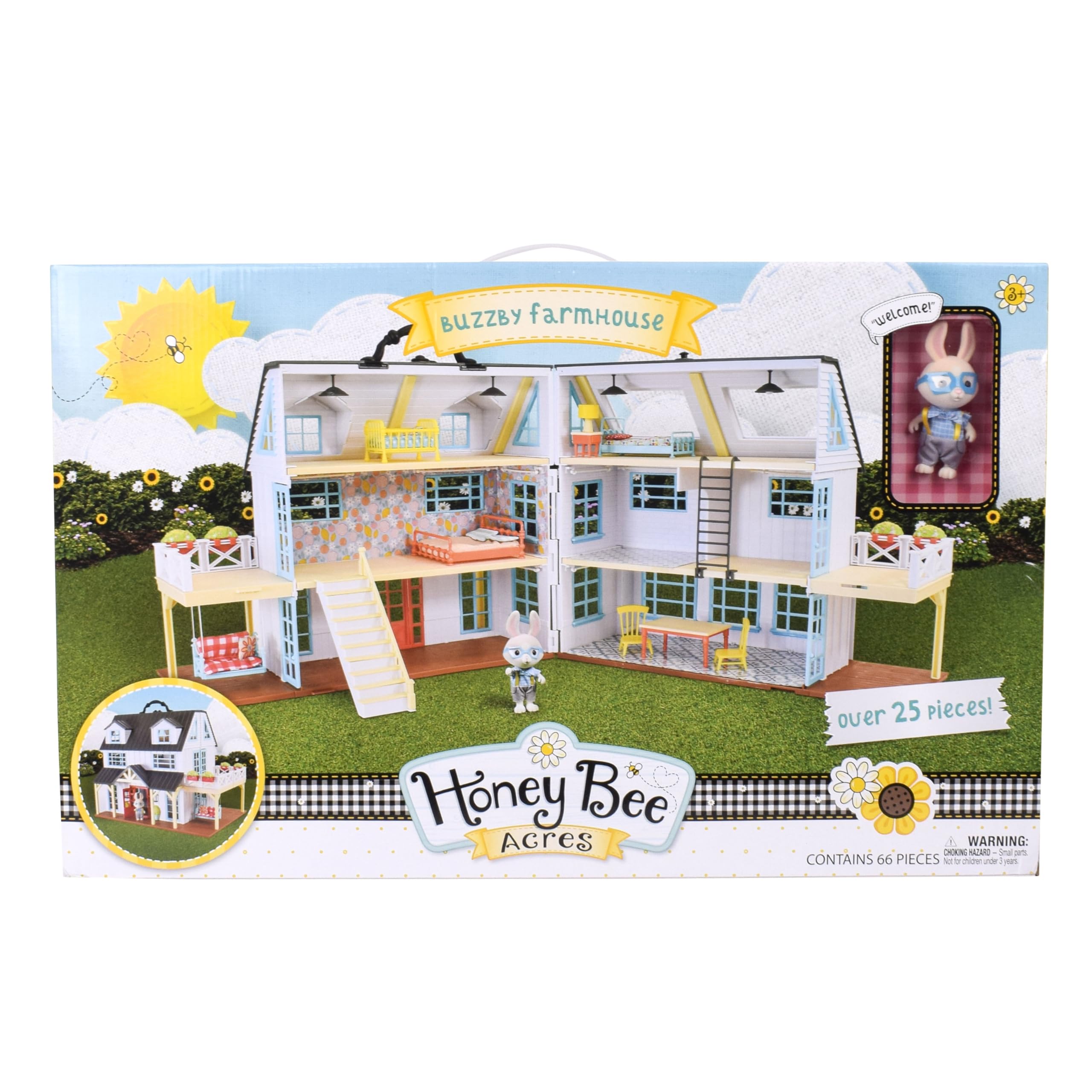 Foto 7 pulgar | Set De Juego Dollhouse Sunny Days Honey Bee Acres Buzzby Para Más De 3 Años - Venta Internacional.