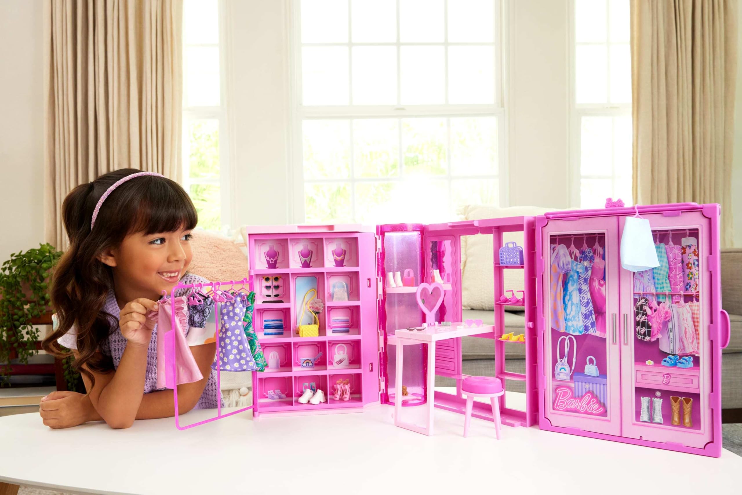 Foto 3 pulgar | Armario Toy Playset Barbie Dream Con Ropa Y Accesorios - Venta Internacional.