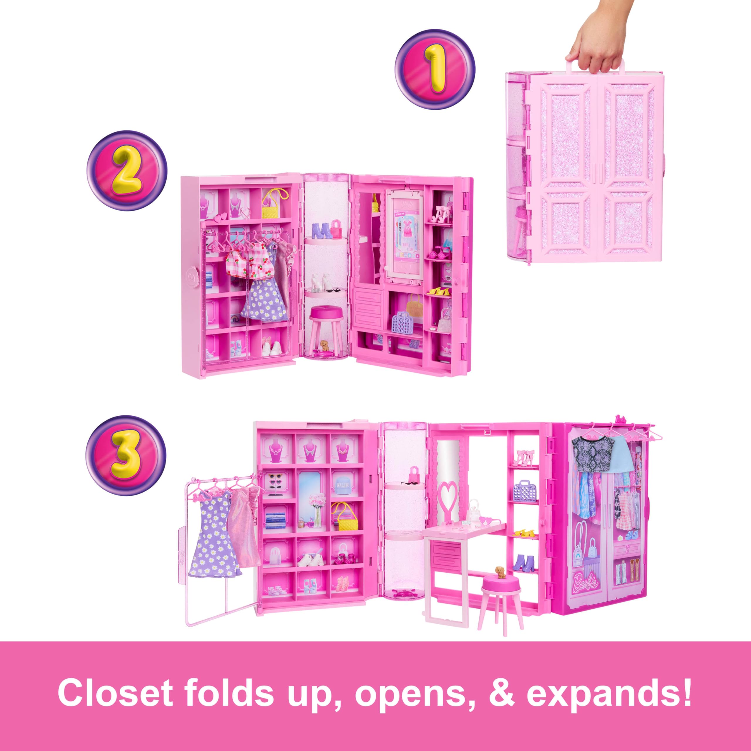 Foto 5 pulgar | Armario Toy Playset Barbie Dream Con Ropa Y Accesorios - Venta Internacional.