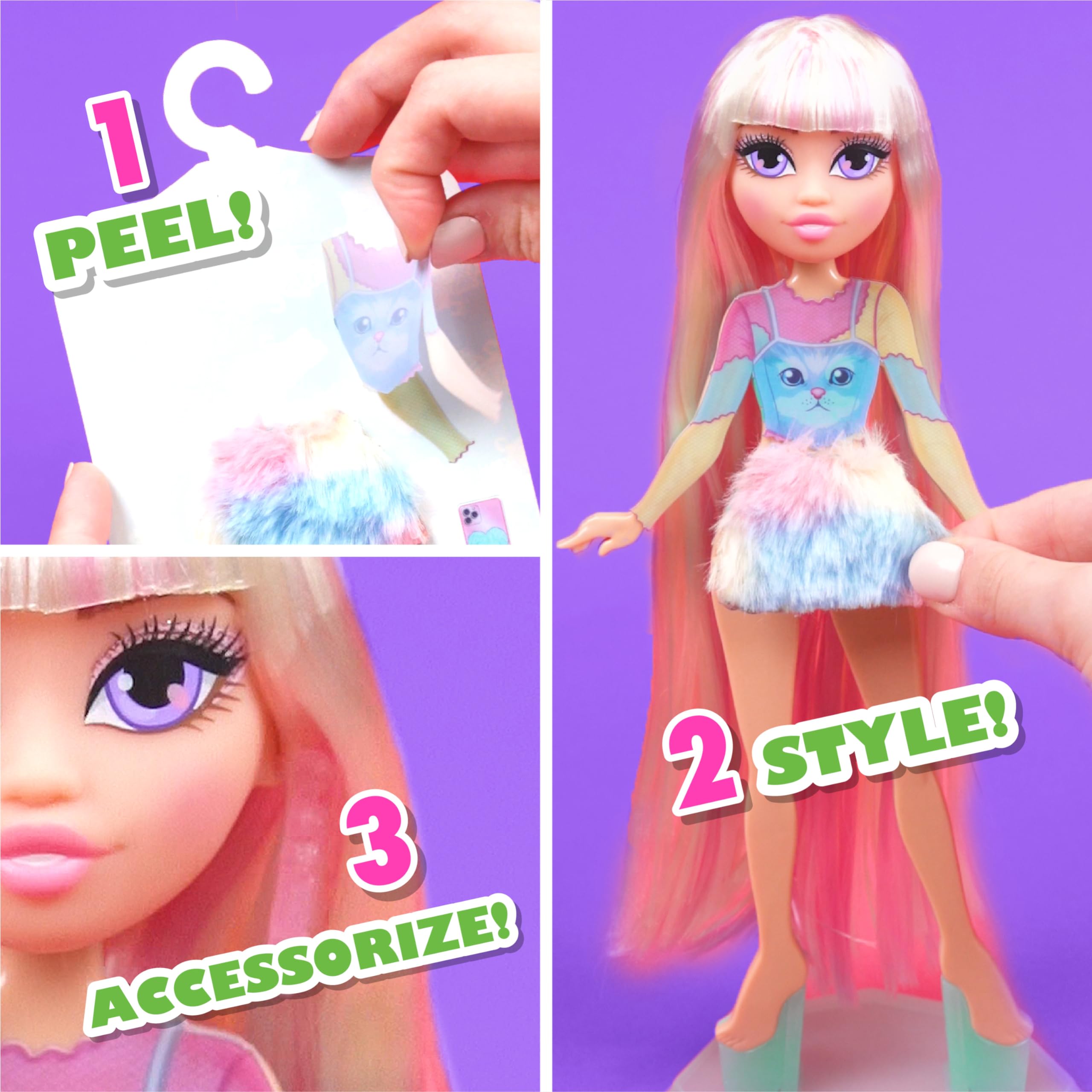 Foto 5 pulgar | Muñeca Moderna Just Play Style Bae Kenzie De 25 Cm Con 28 Piezas - Venta Internacional.