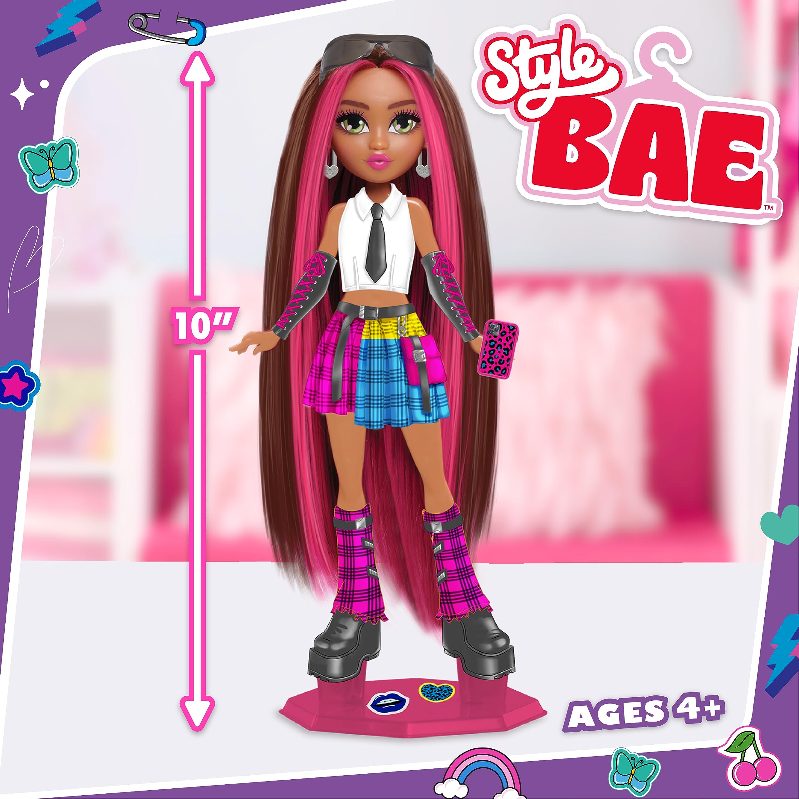 Foto 6 pulgar | Muñeca Moderna Just Play Style Bae Kenzie De 25 Cm Con 28 Piezas - Venta Internacional.