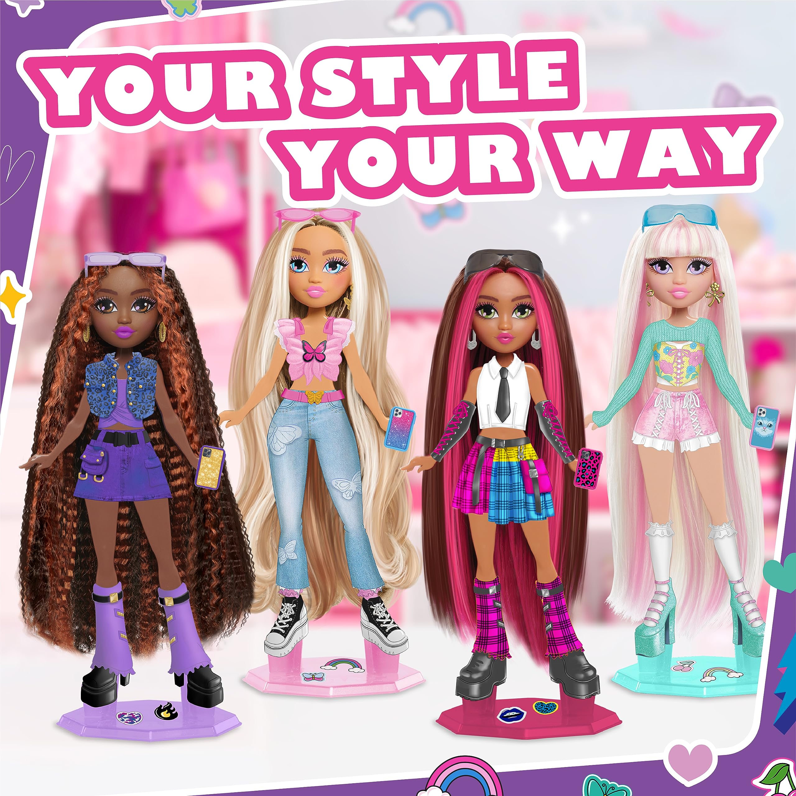 Foto 6 | Muñeca Moderna Just Play Style Bae Kenzie De 25 Cm Con 28 Piezas - Venta Internacional.