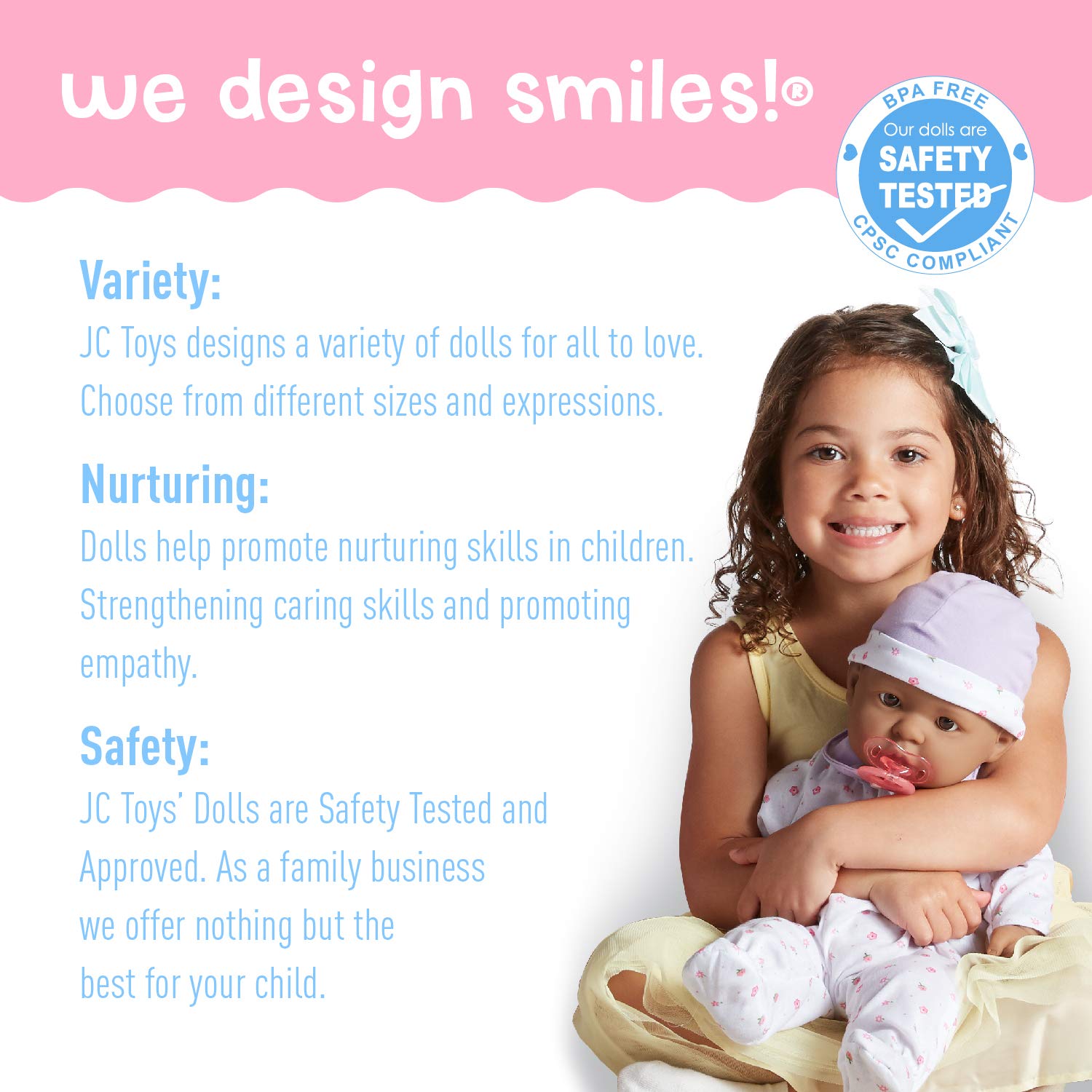 Foto 7 | Muñeca Jc Toys La Baby Hispanic De 50 Cm, Lavable Con Atuendo - Venta Internacional.