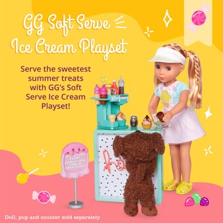 Foto 2 | Set De Helados Glitter Girls Soft Serve Para Muñecas De 14 Pulgadas - Venta Internacional.
