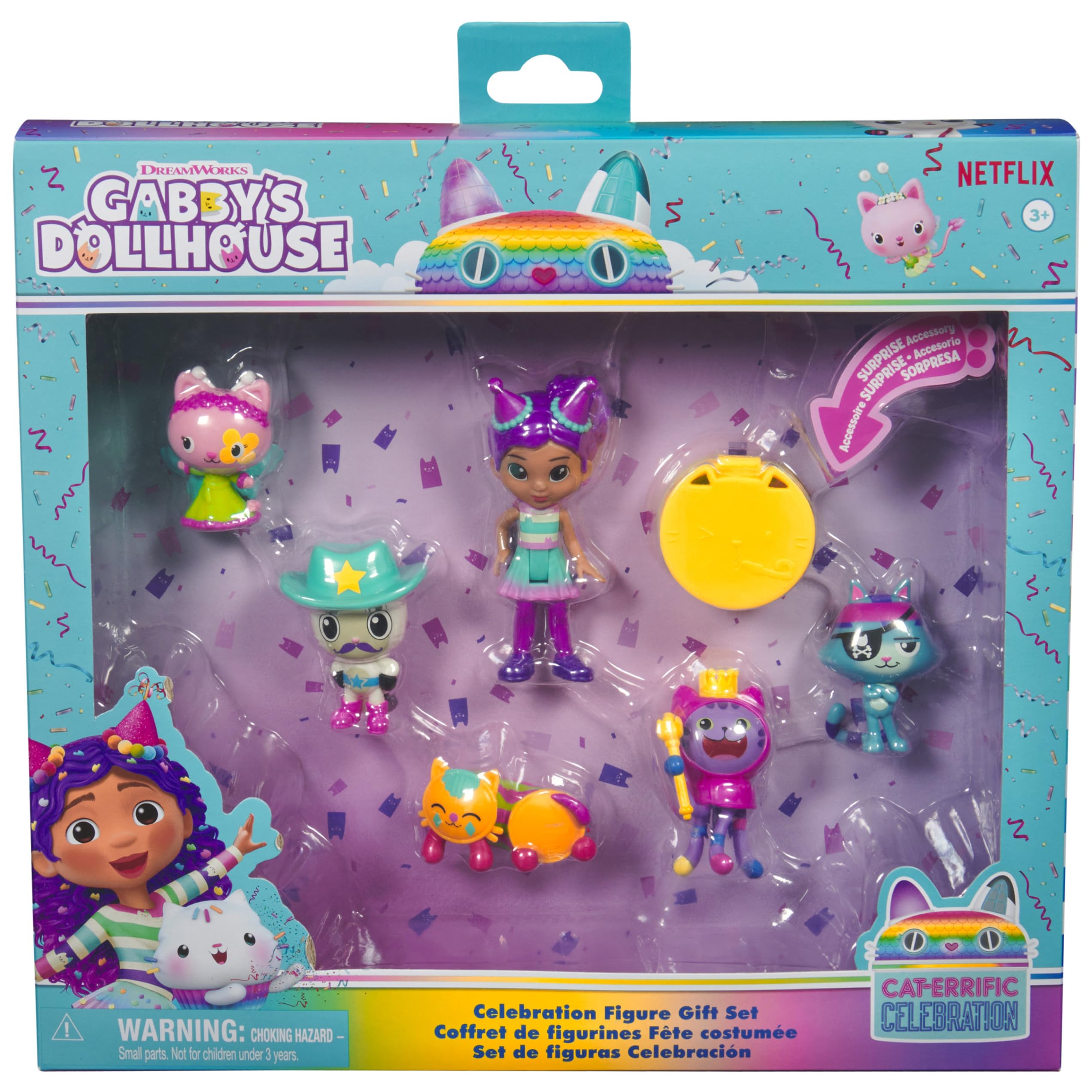 Foto 2 | Figuras De Celebración De Toy Gabby's Dollhouse Con Gabby Girl 3+ - Venta Internacional.