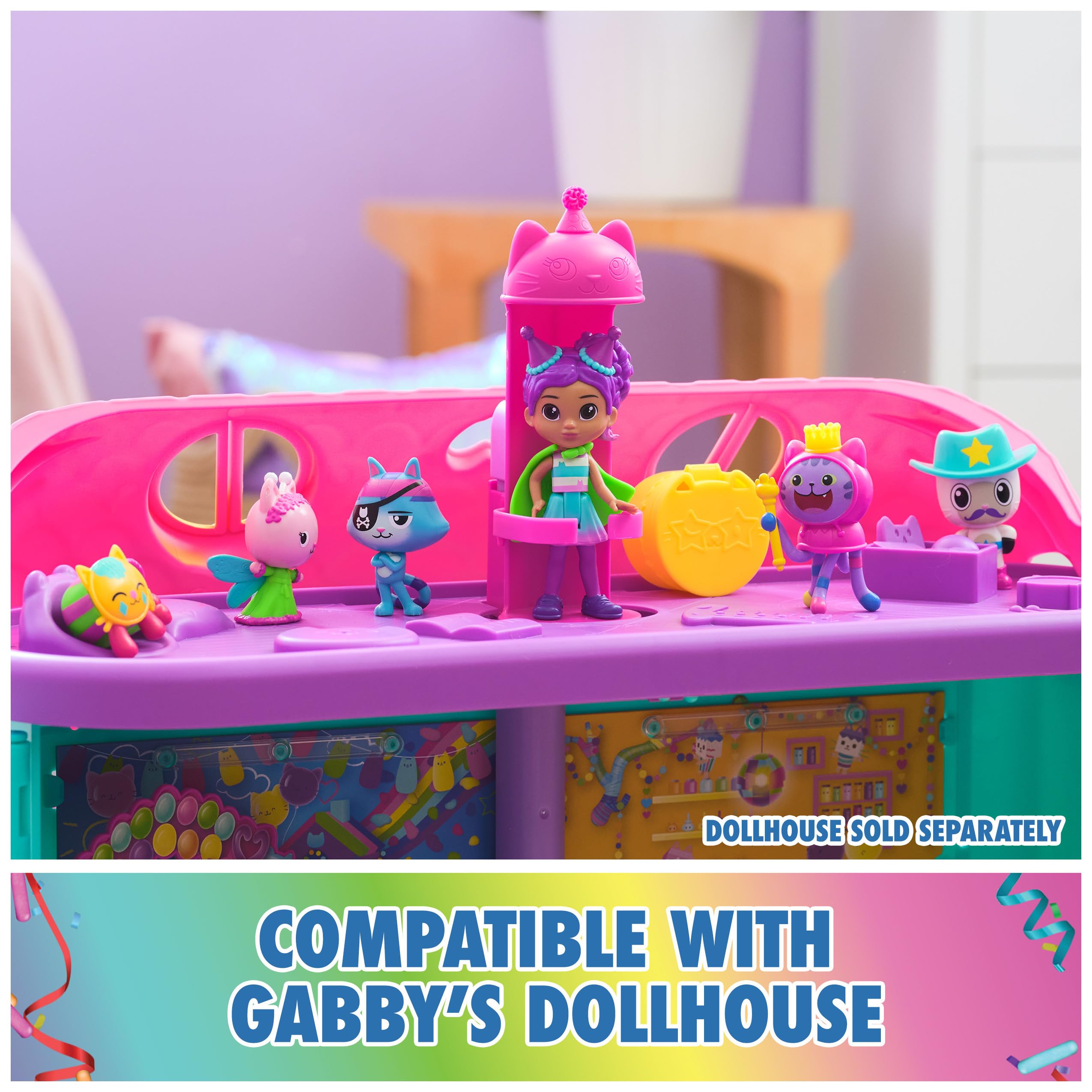 Foto 8 pulgar | Figuras De Celebración De Toy Gabby's Dollhouse Con Gabby Girl 3+ - Venta Internacional.
