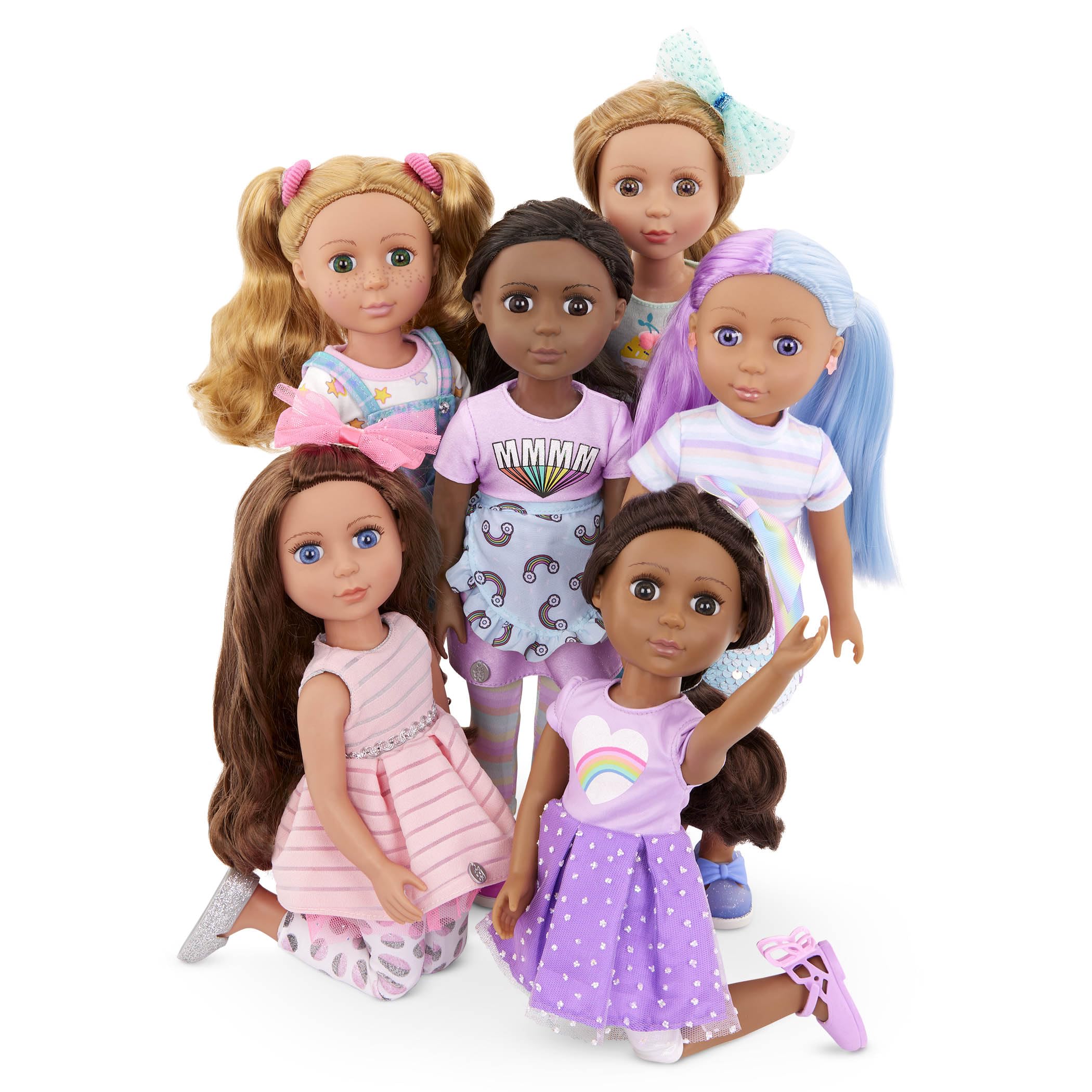 Foto 4 | Muñeca Meera Con Purpurina Para Niñas, 35 Cm, Con Accesorios Para Fiestas De Cumpleaños - Venta Internacional.