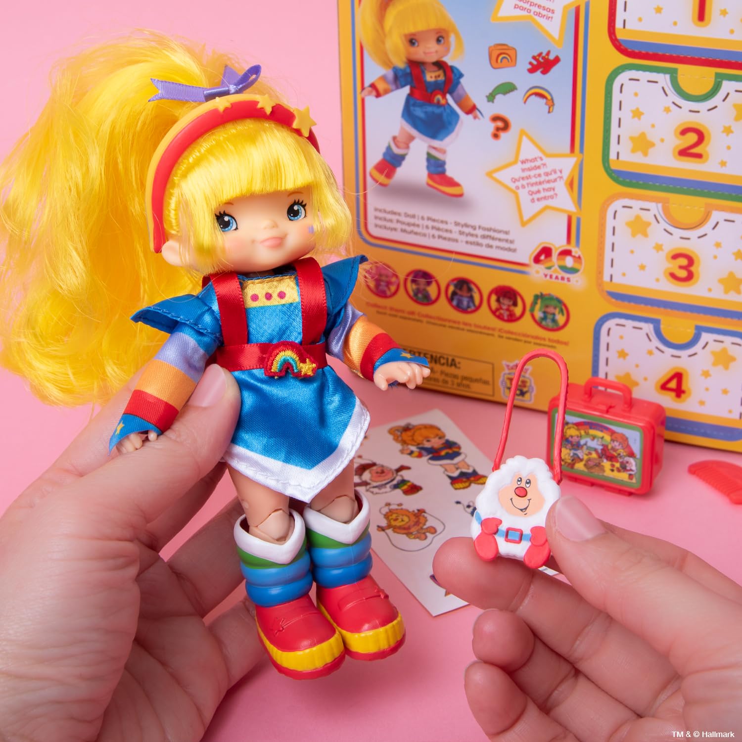 Foto 5 pulgar | Muñeca Moderna The Loyal Subjects Rainbow Brite De 14 Cm Con Accesorios - Venta Internacional.