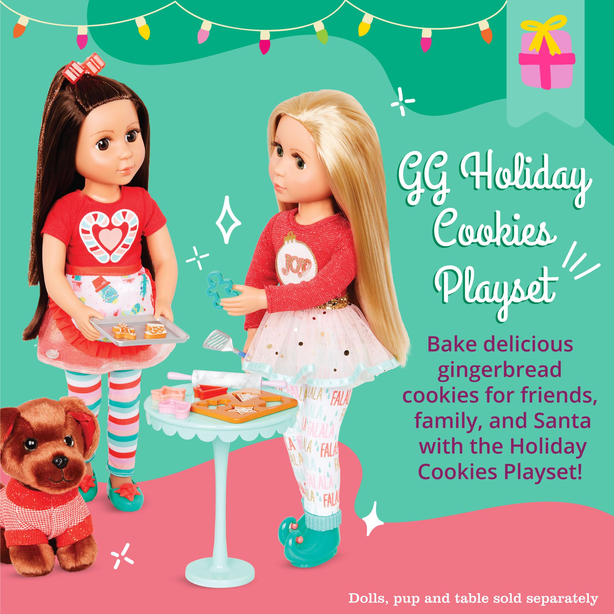 Foto 3 pulgar | Galletas Navideñas Baking Playset Con Purpurina Para Niñas Con 23 Piezas De 14 Pulgadas - Venta Internacional.