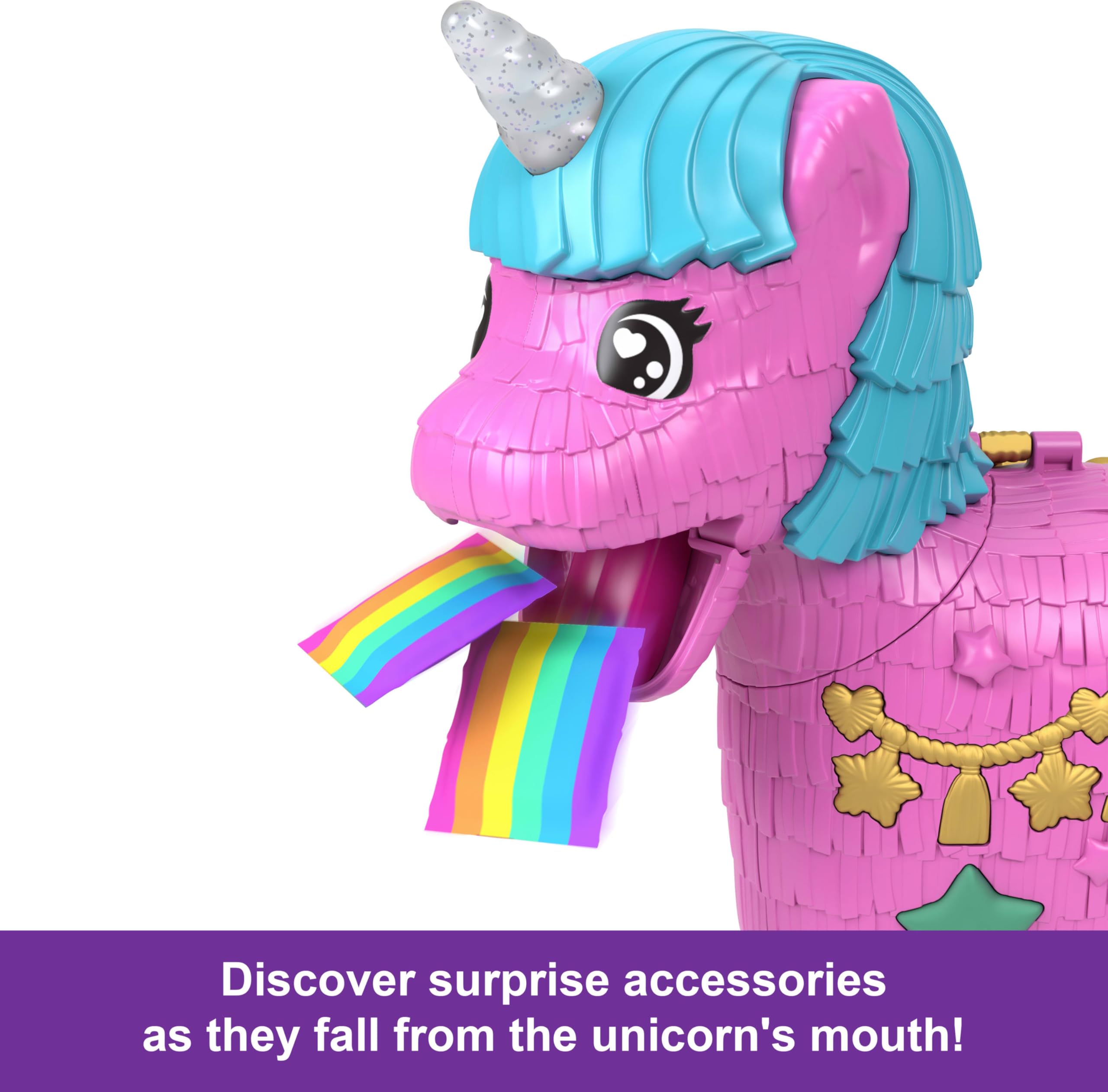 Foto 4 pulgar | Set De Juego Polly Pocket Unicorn Partyland Con Muñecas Y Mascotas - Venta Internacional.