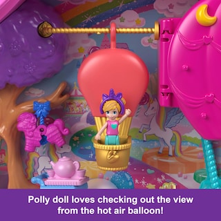 Foto 4 | Set De Juego Polly Pocket Unicorn Partyland Con Muñecas Y Mascotas - Venta Internacional.