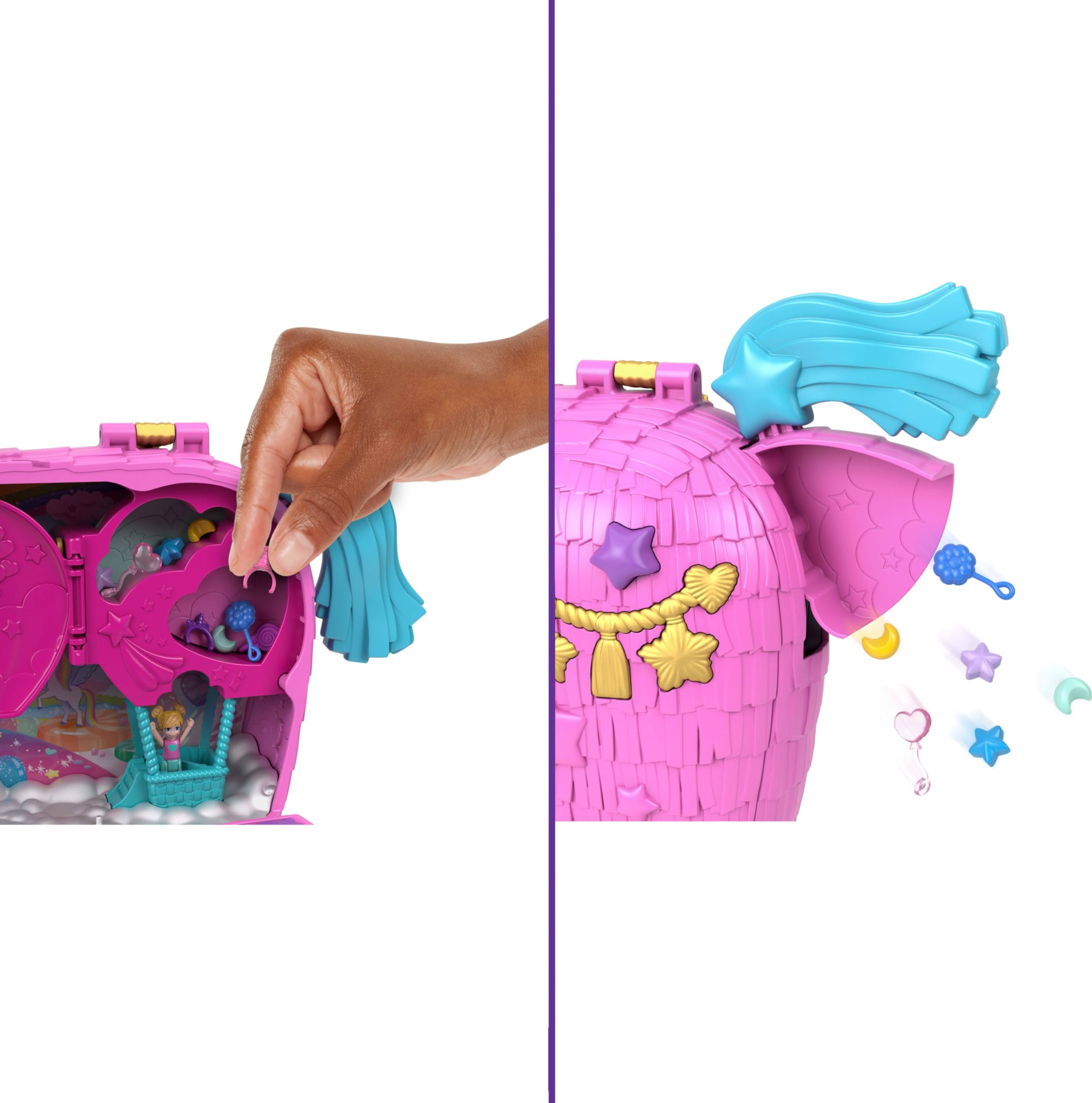 Foto 6 pulgar | Set De Juego Polly Pocket Unicorn Partyland Con Muñecas Y Mascotas - Venta Internacional.