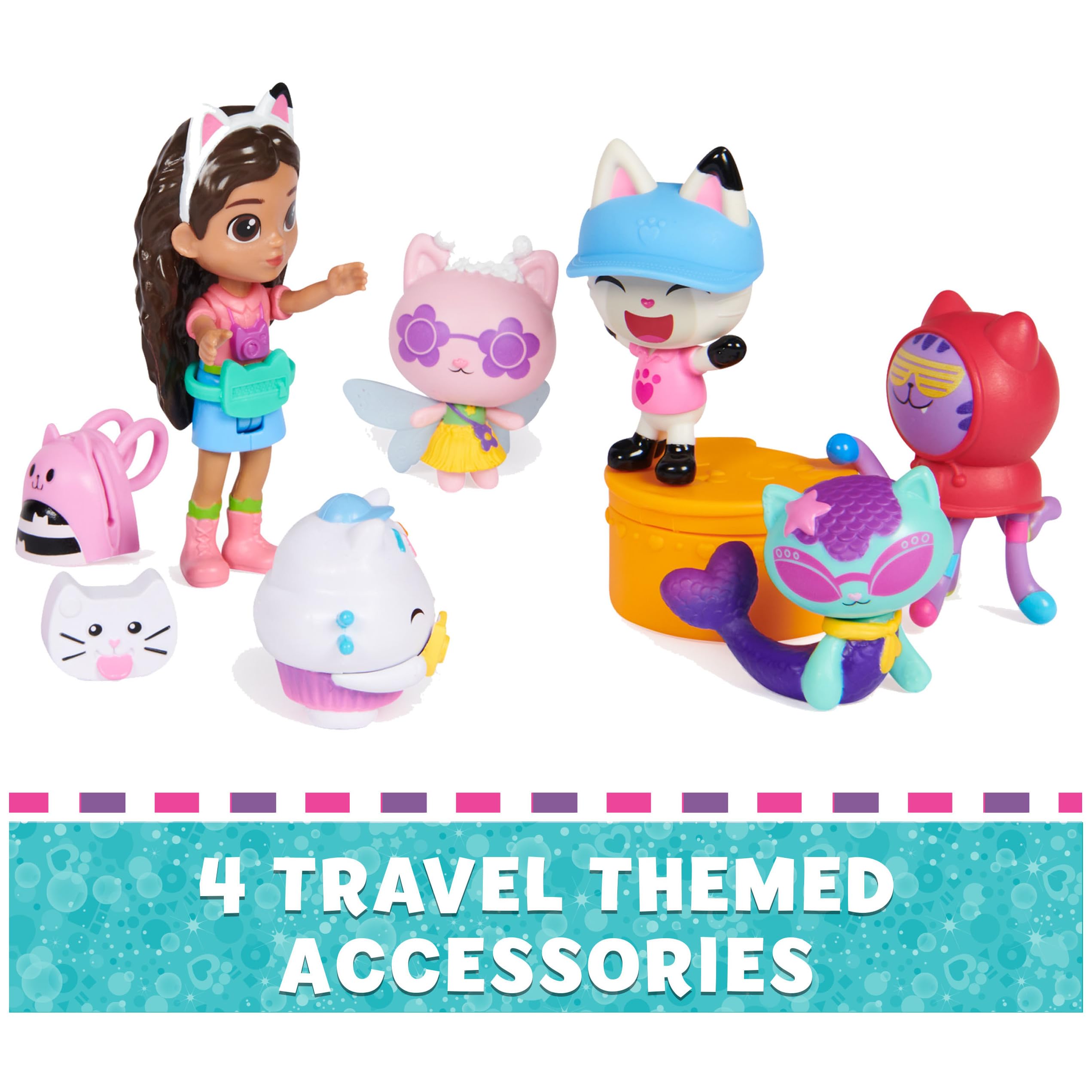 Foto 6 pulgar | Set De Figuras Gabby's Dollhouse Travel Theme Con Gabby Doll 3+ - Venta Internacional.