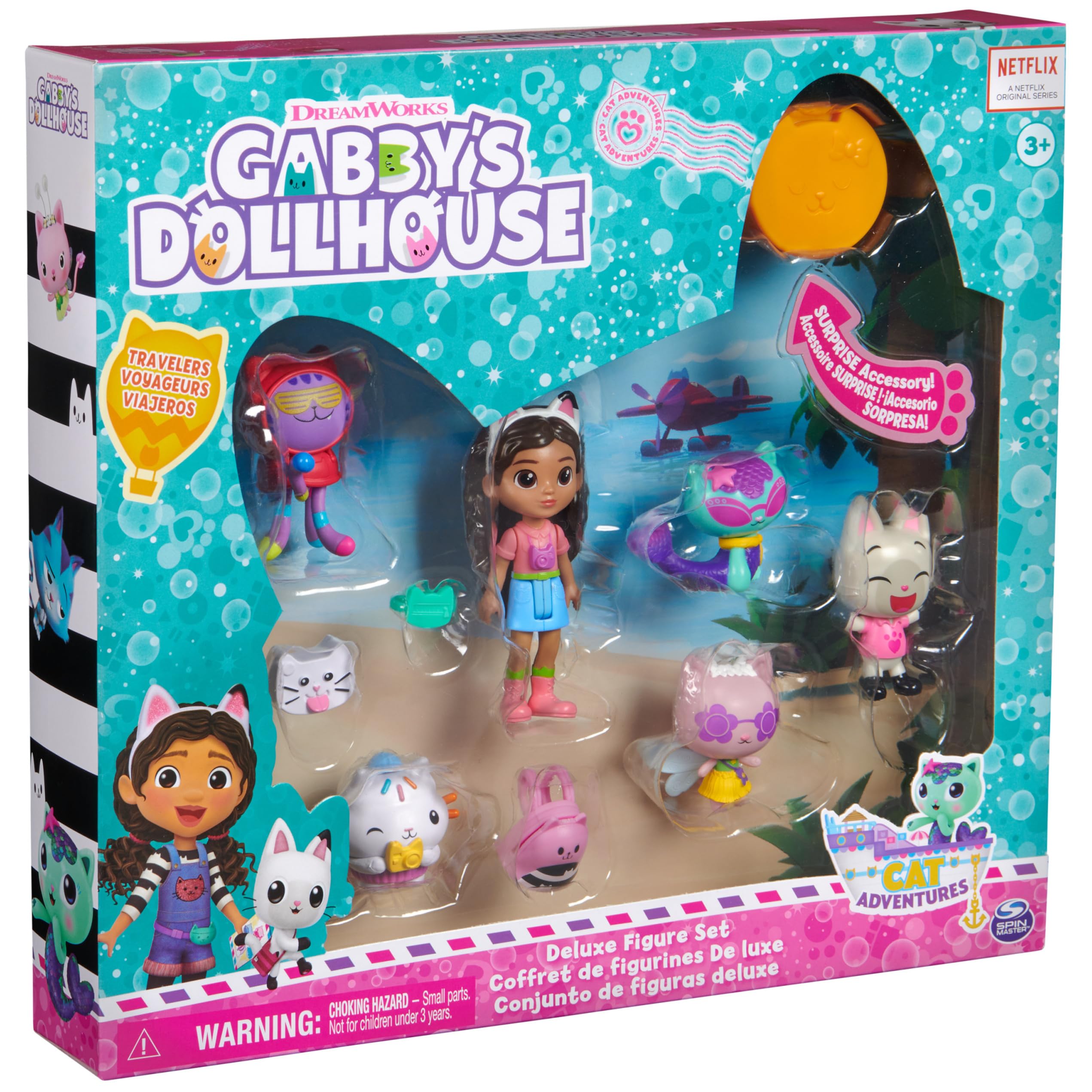 Foto 8 pulgar | Set De Figuras Gabby's Dollhouse Travel Theme Con Gabby Doll 3+ - Venta Internacional.