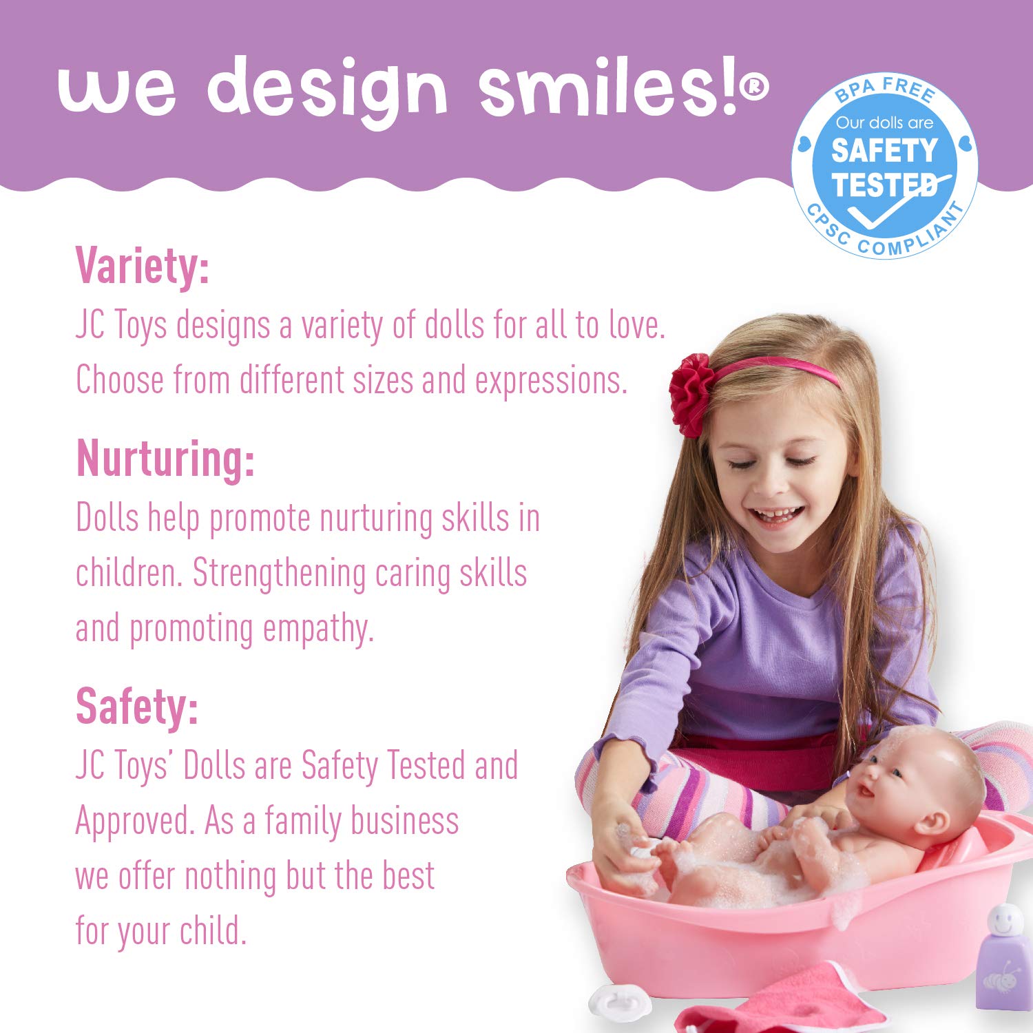 Foto 4 pulgar | Juego De Bañera Doll Jc Toys La Newborn De 12,5 Cm Con Canastilla De 10 Piezas - Venta Internacional.
