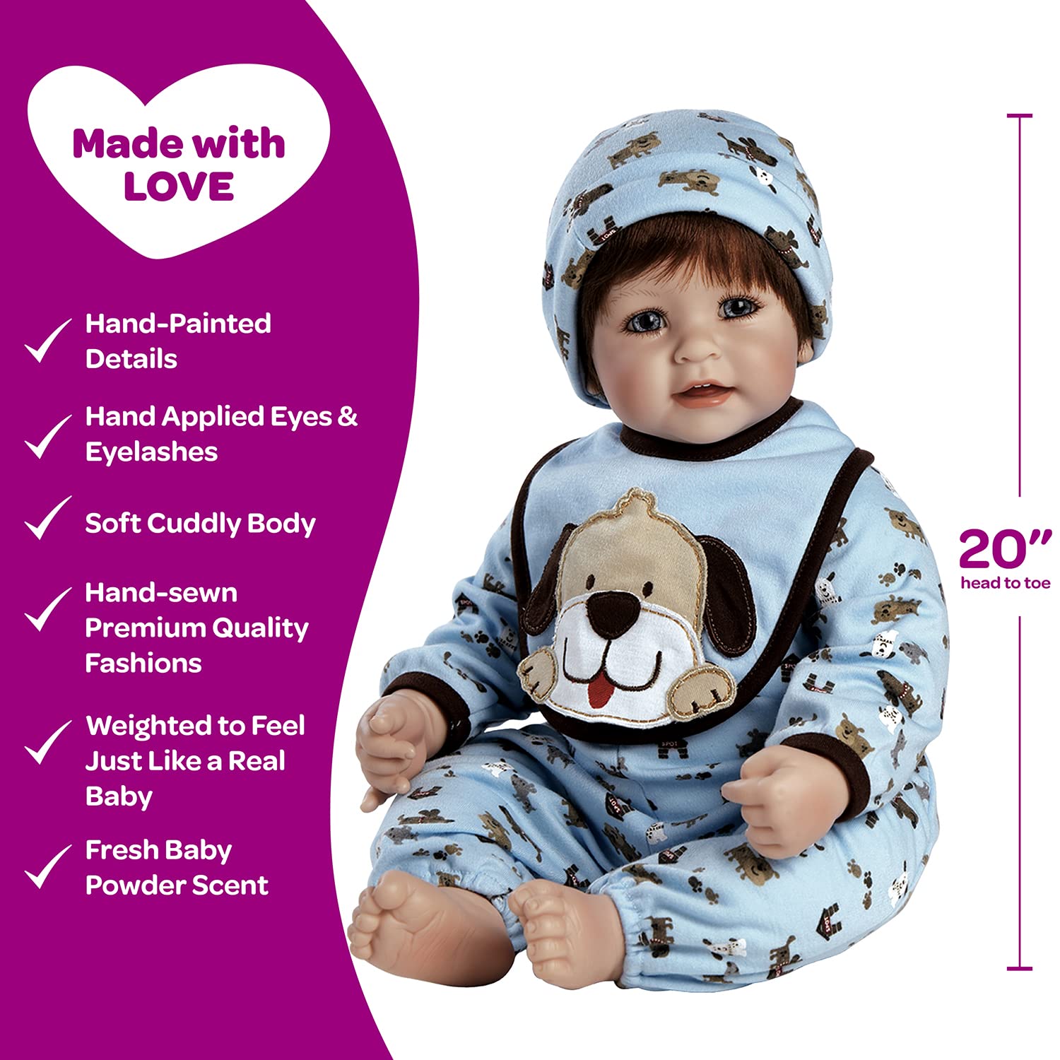 Foto 5 pulgar | Muñeca Adora Woof! Niño Pequeño De 20 Pulgadas Con Cabello Rojo Y Ojos Azules - Venta Internacional.