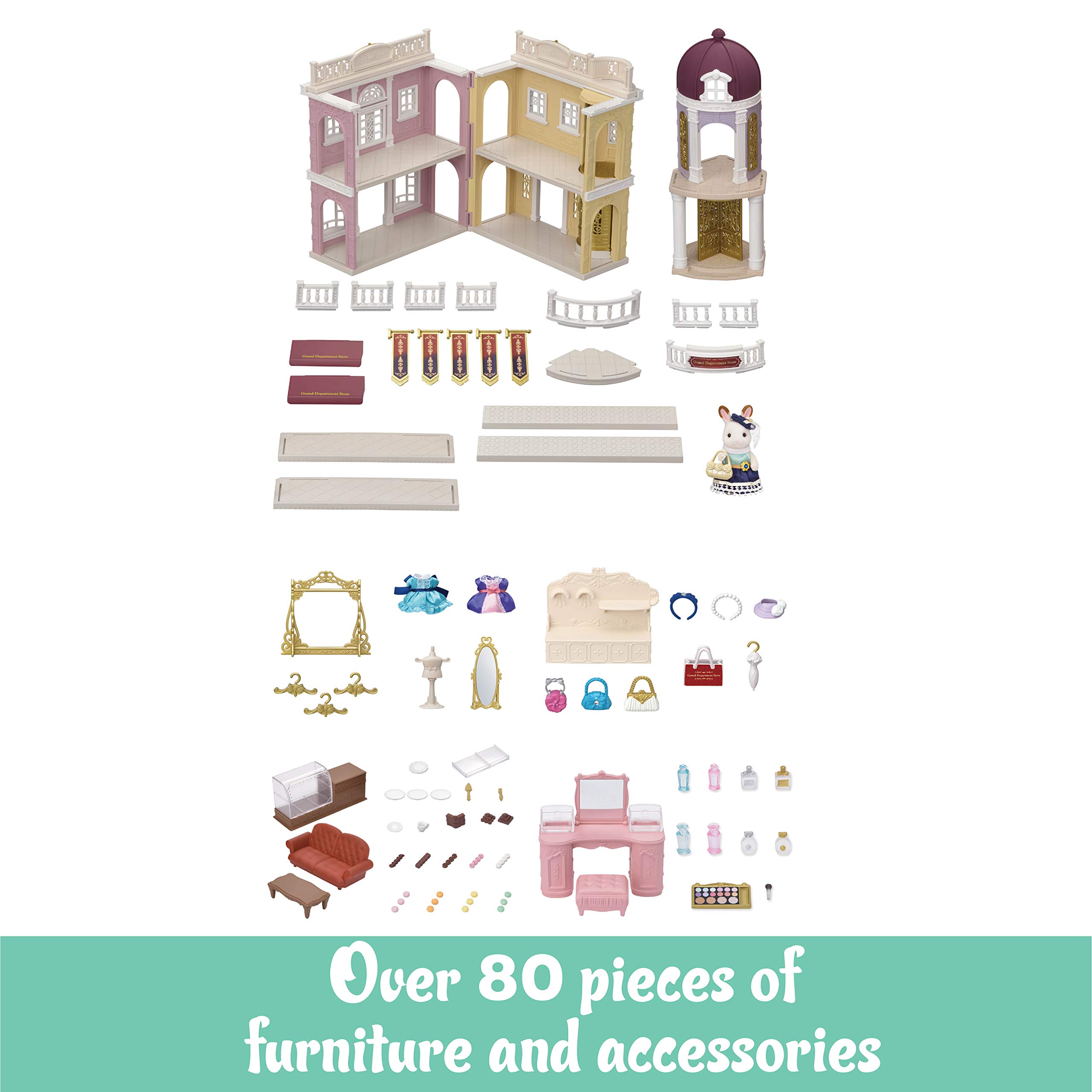 Foto 3 pulgar | Fashion Dollhouse Playset Calico Critters Grand Department Store, Set De Regalo Para 3 A 8 Años - Venta Internacional.